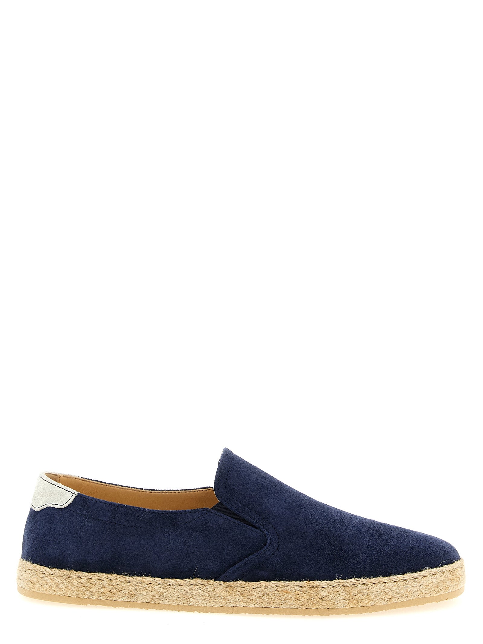 Brunello Cucinelli Blue Calfskin Men's Espadrilles