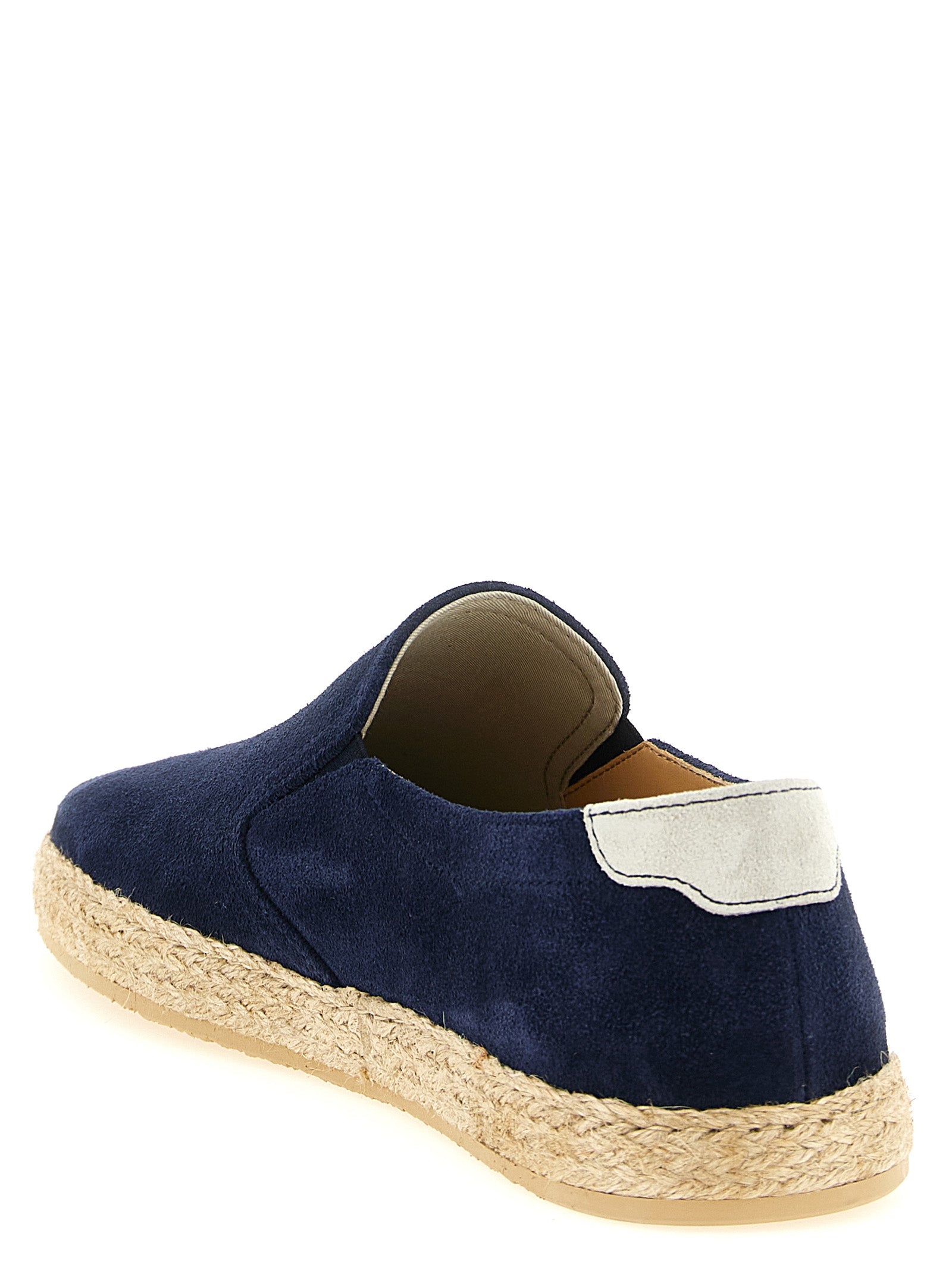Brunello Cucinelli Blue Calfskin Men's Espadrilles