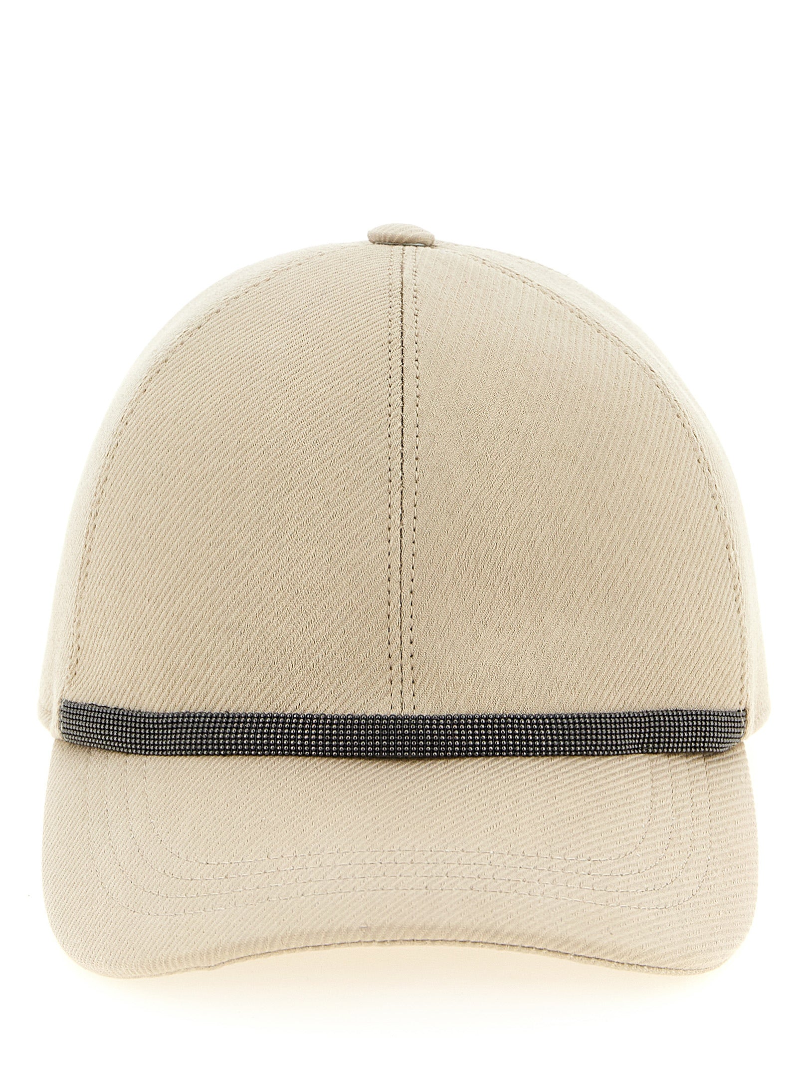 Brunello Cucinelli Beige Cotton Cap (Baseball Women's Hat)