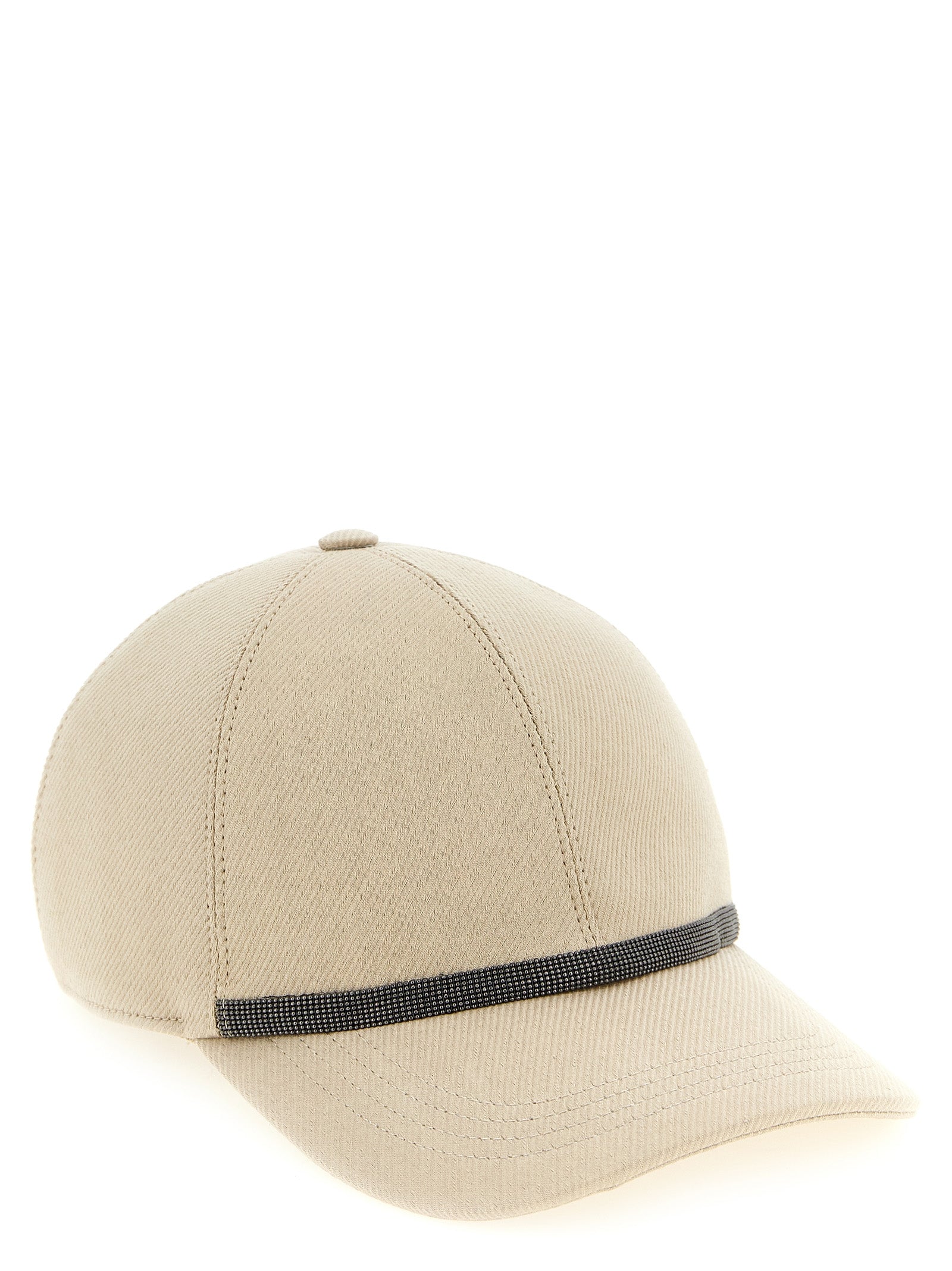 Brunello Cucinelli Beige Cotton Cap (Baseball Women's Hat)