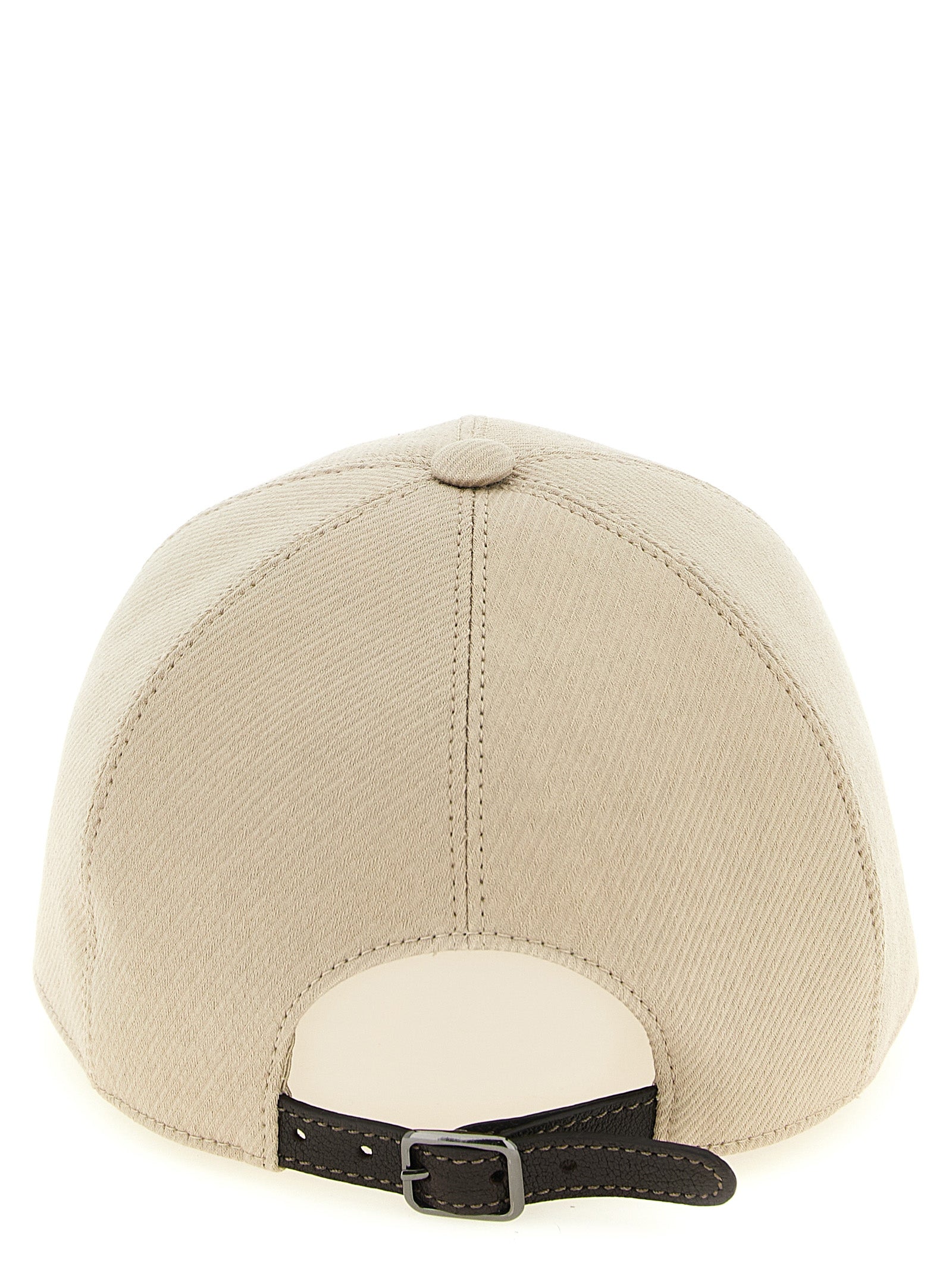 Brunello Cucinelli Beige Cotton Cap (Baseball Women's Hat)