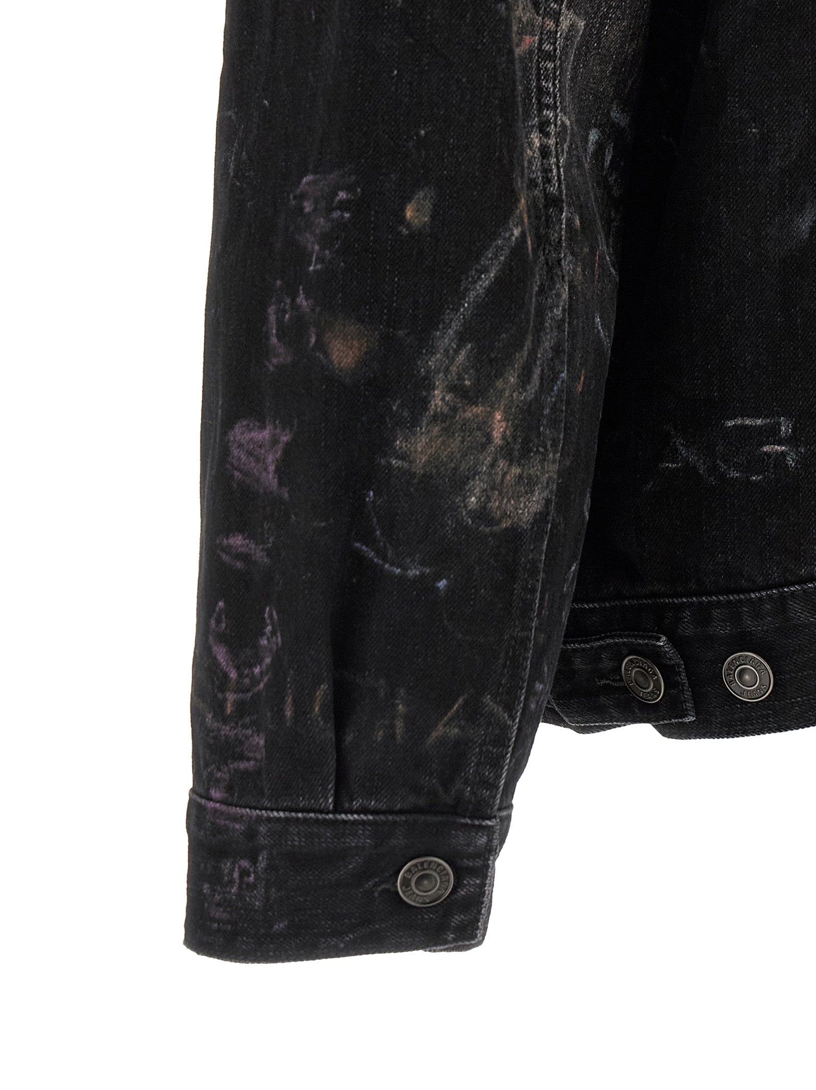 Balenciaga Black Cotton Denim Men's Jacket
