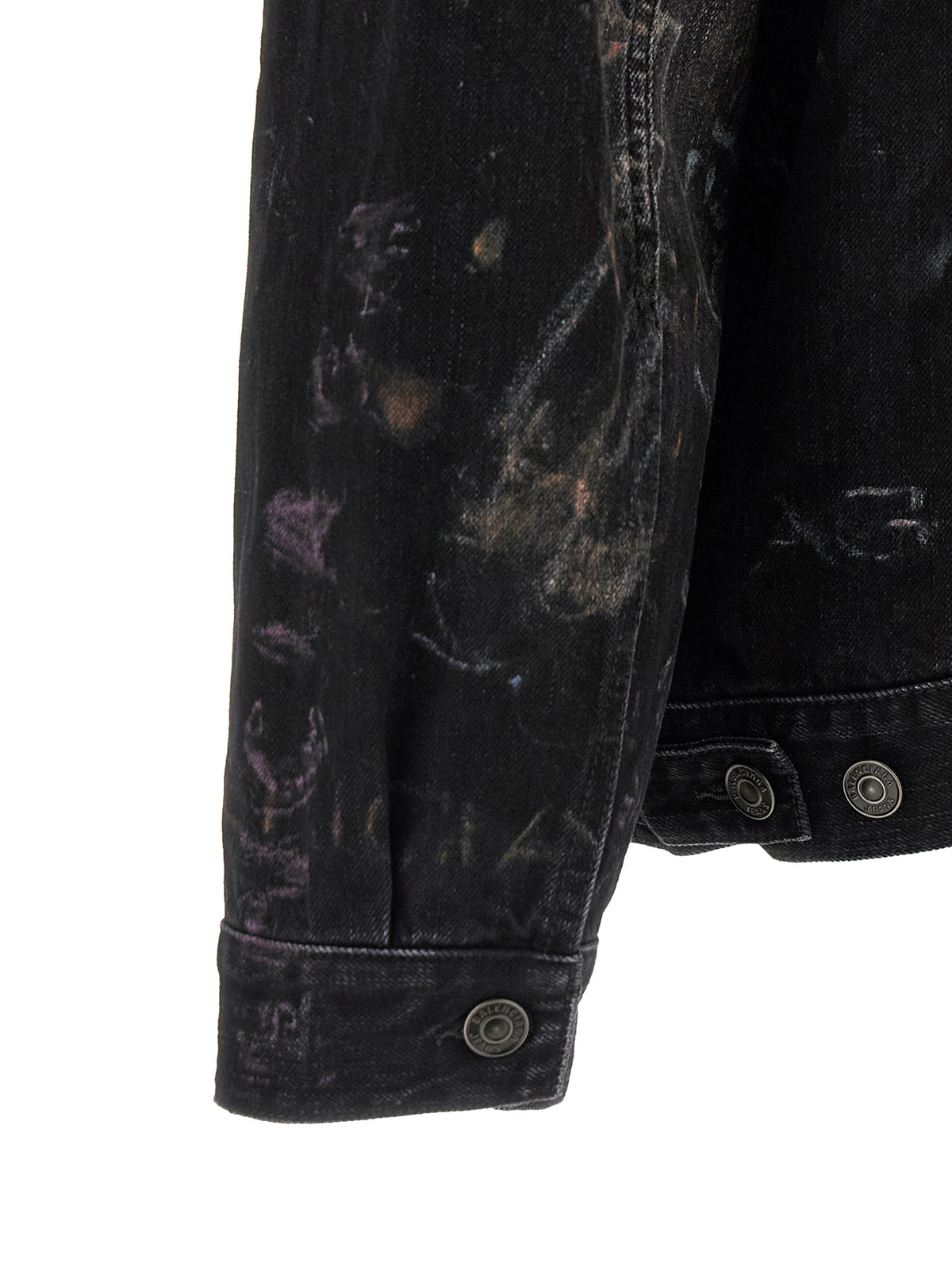 Balenciaga Black Cotton Denim Men's Jacket