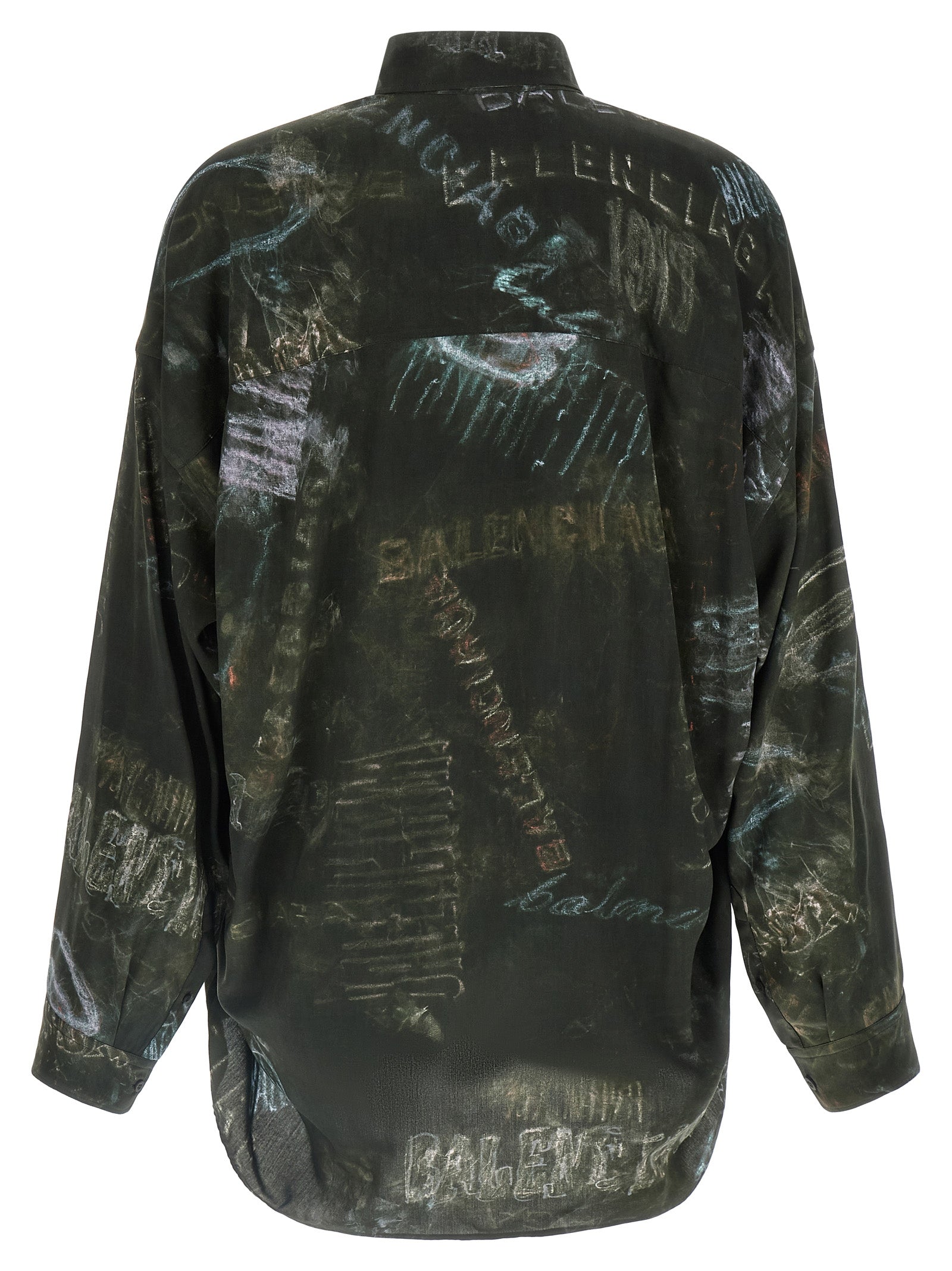 Balenciaga Black Viscose Men's Blouse