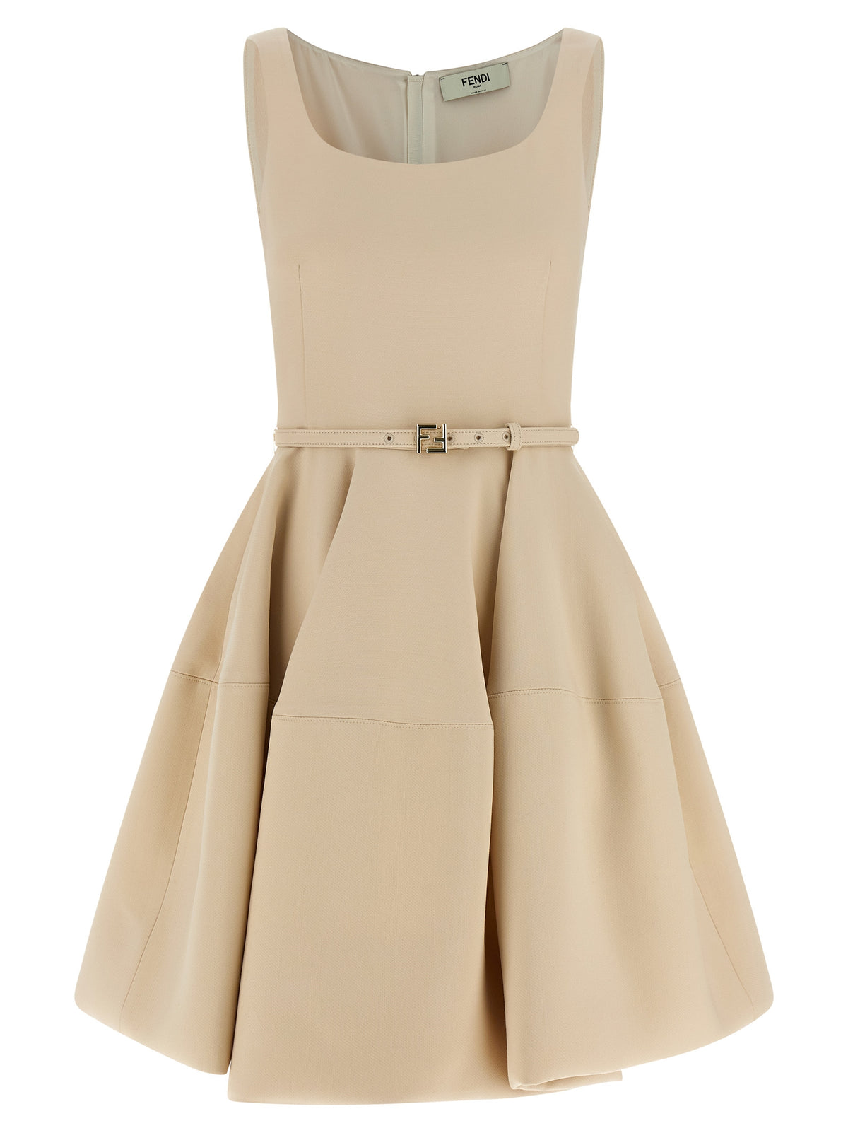Fendi Multicolor Wool Short Women's Dress