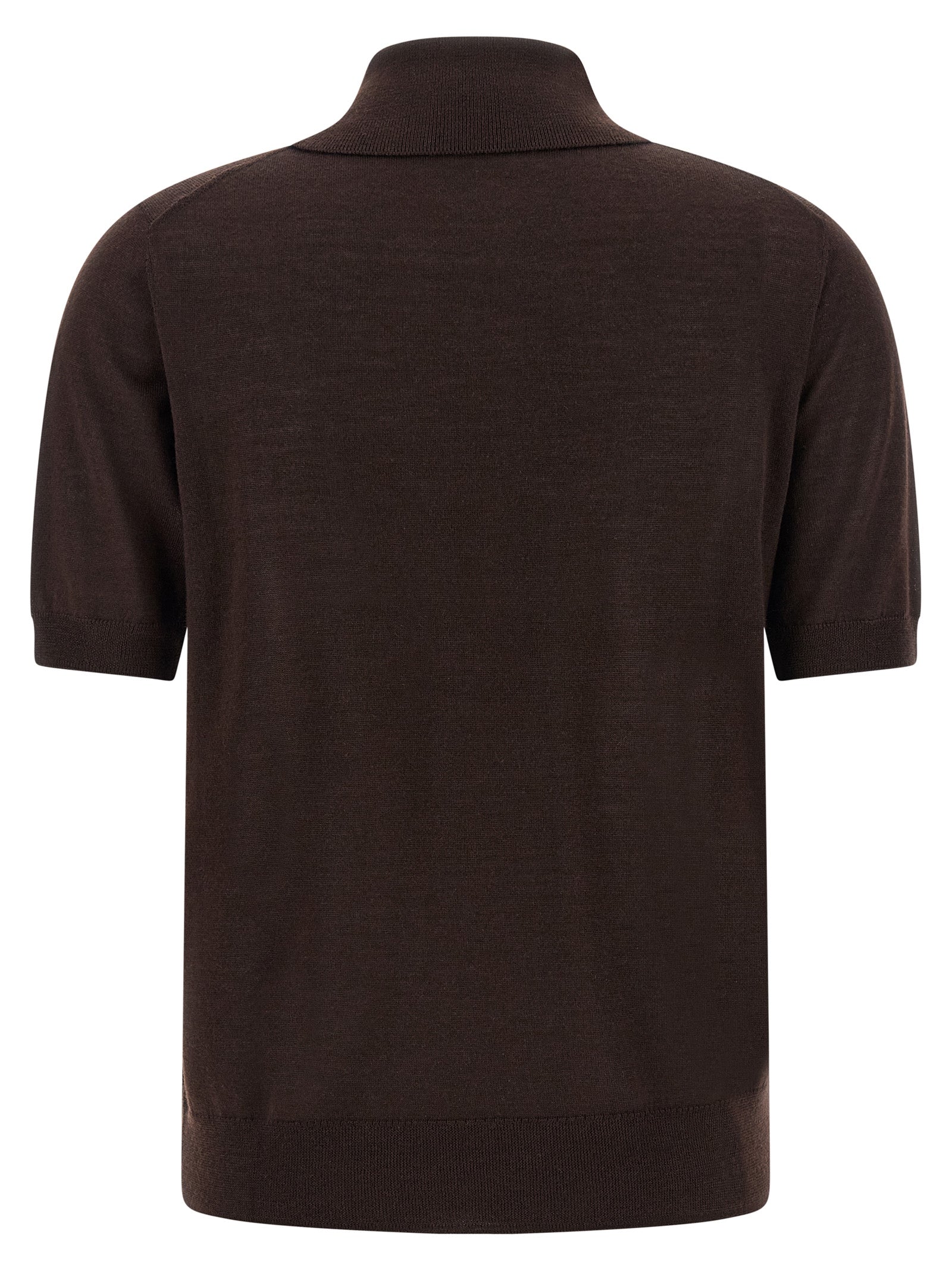 P.A.R.O.S.H. Brown Wool Polo Women's Shirt