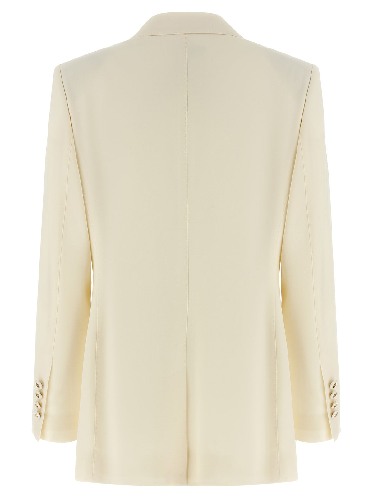Dolce & Gabbana White Virgin Wool Women's Blazer
