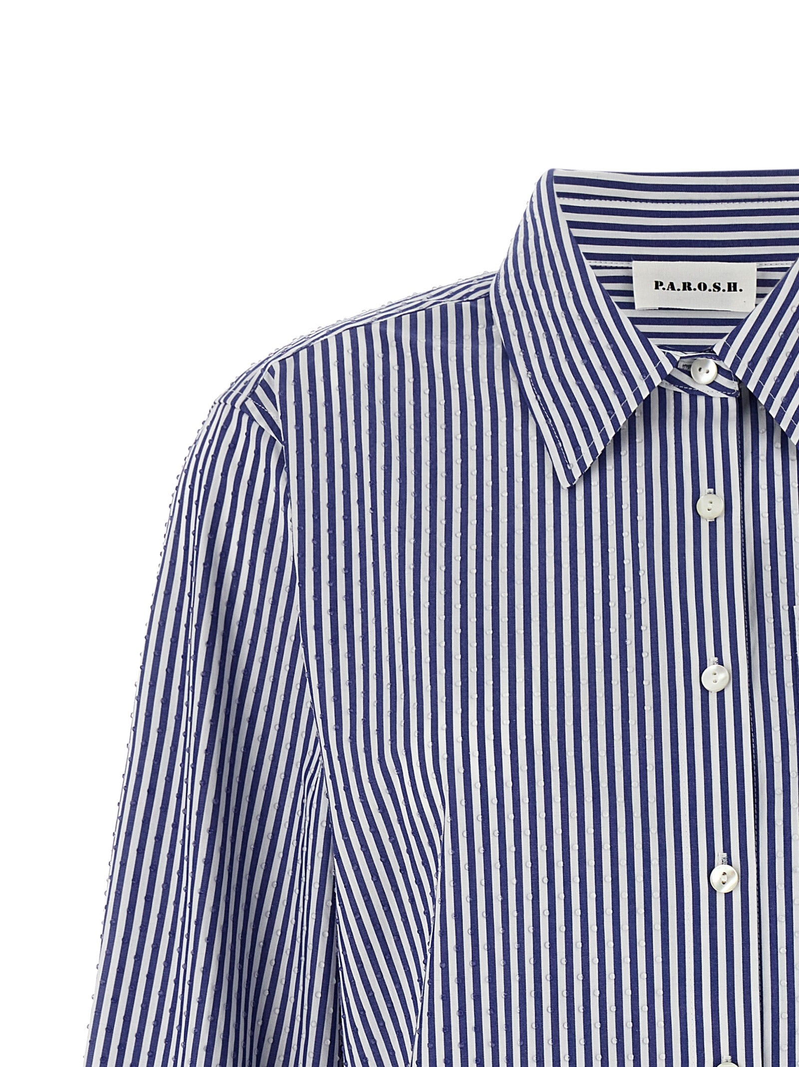 P.A.R.O.S.H. Blue Cotton Women's Blouse