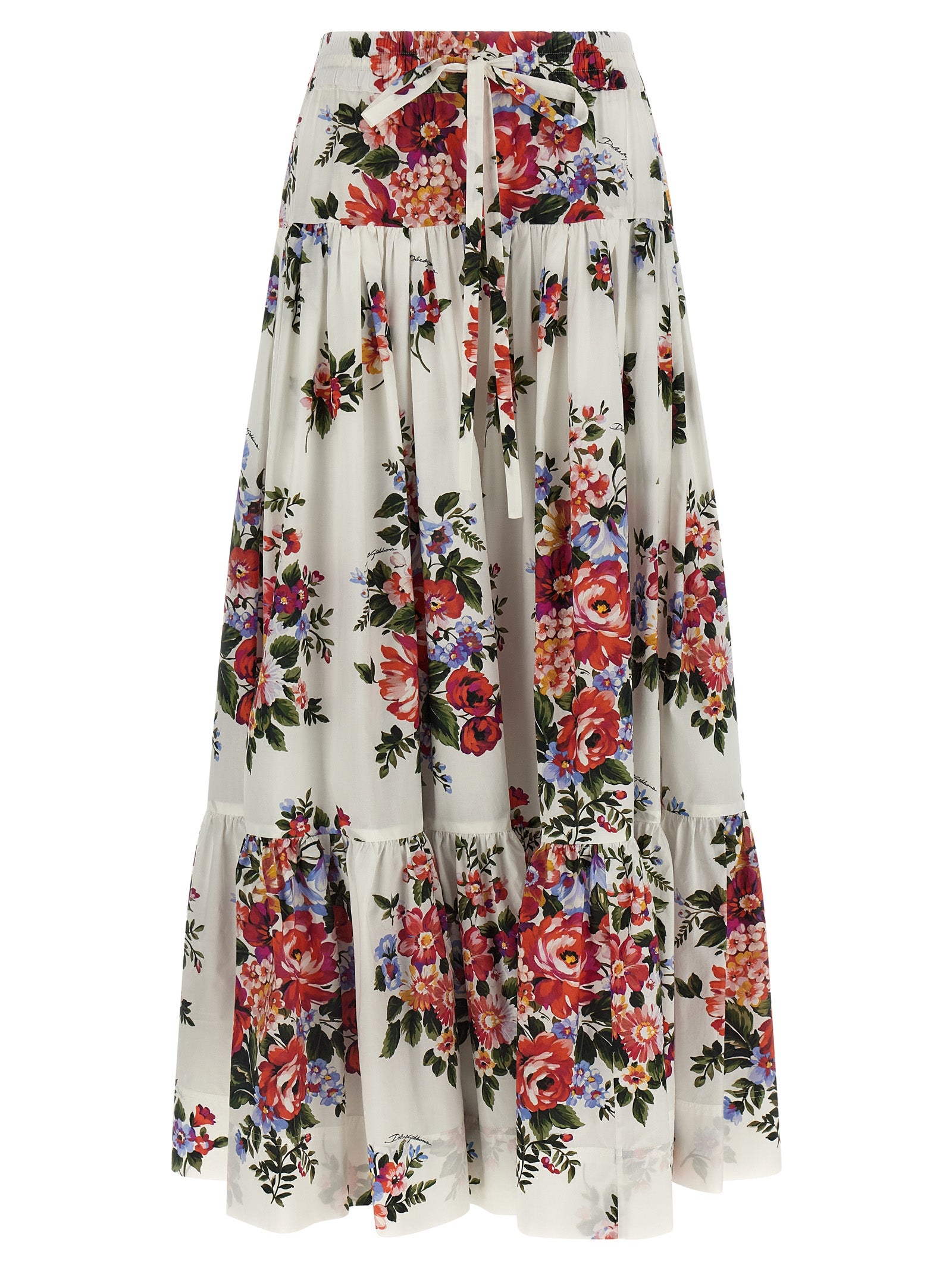 Dolce & Gabbana White Cotton Mini Women's Skirt