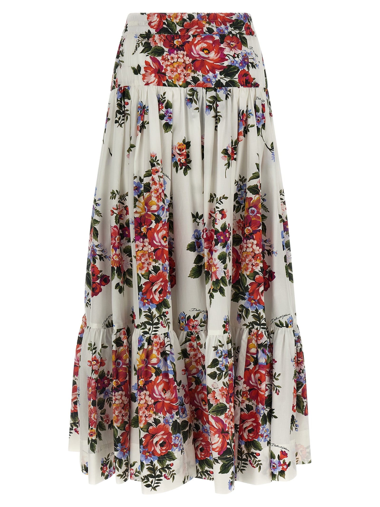 Dolce & Gabbana White Cotton Mini Women's Skirt