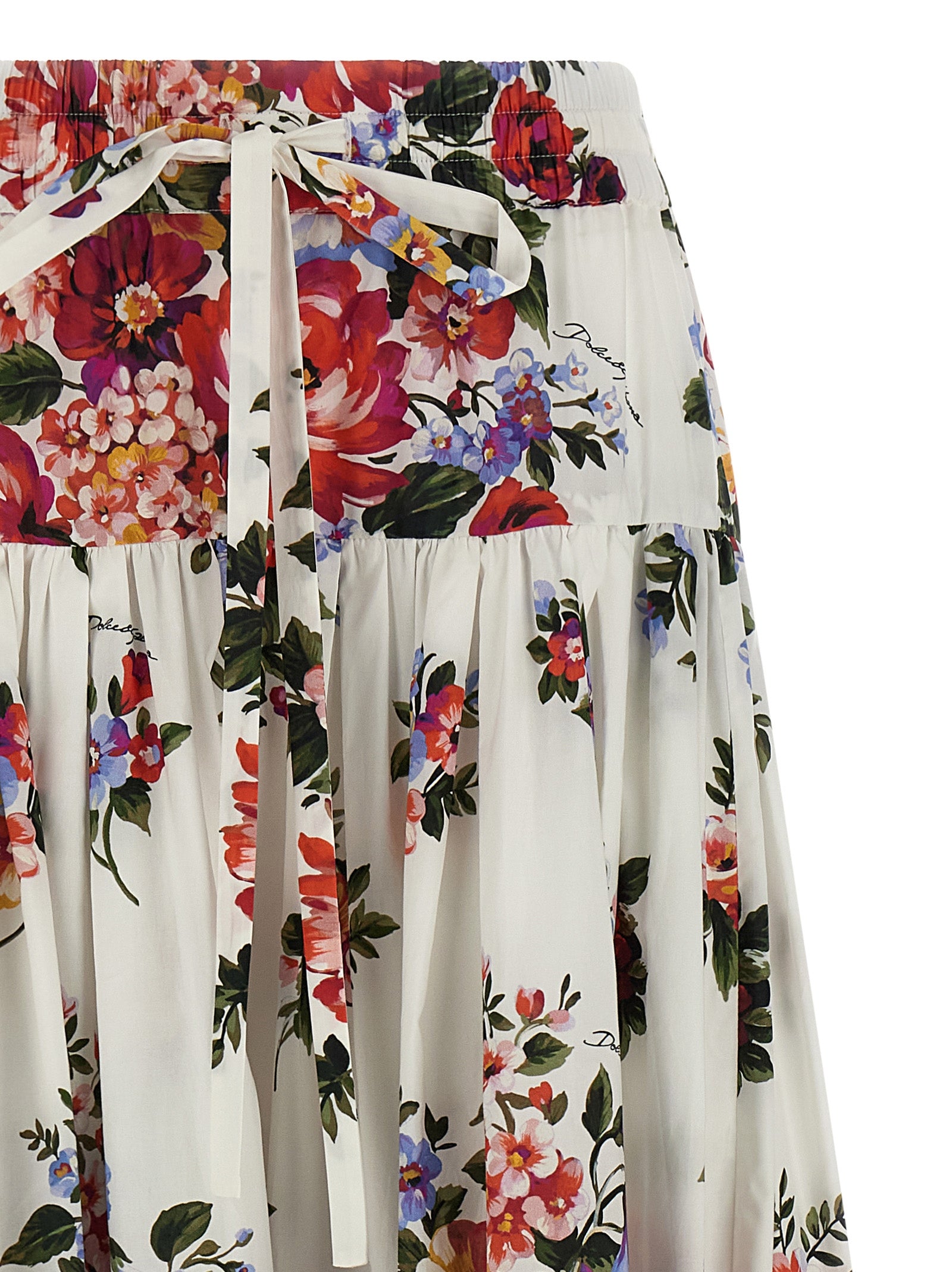 Dolce & Gabbana White Cotton Mini Women's Skirt