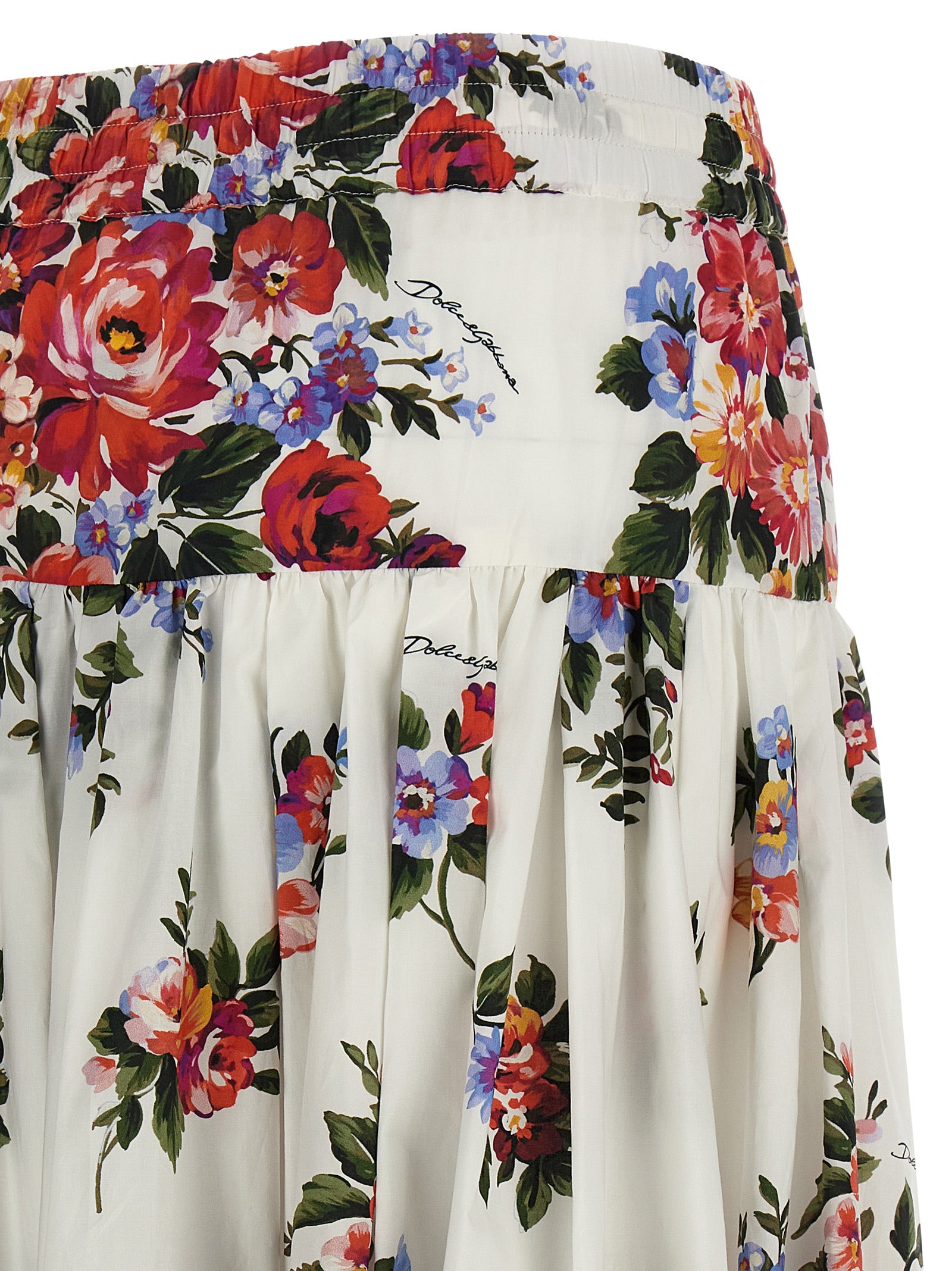 Dolce & Gabbana White Cotton Mini Women's Skirt