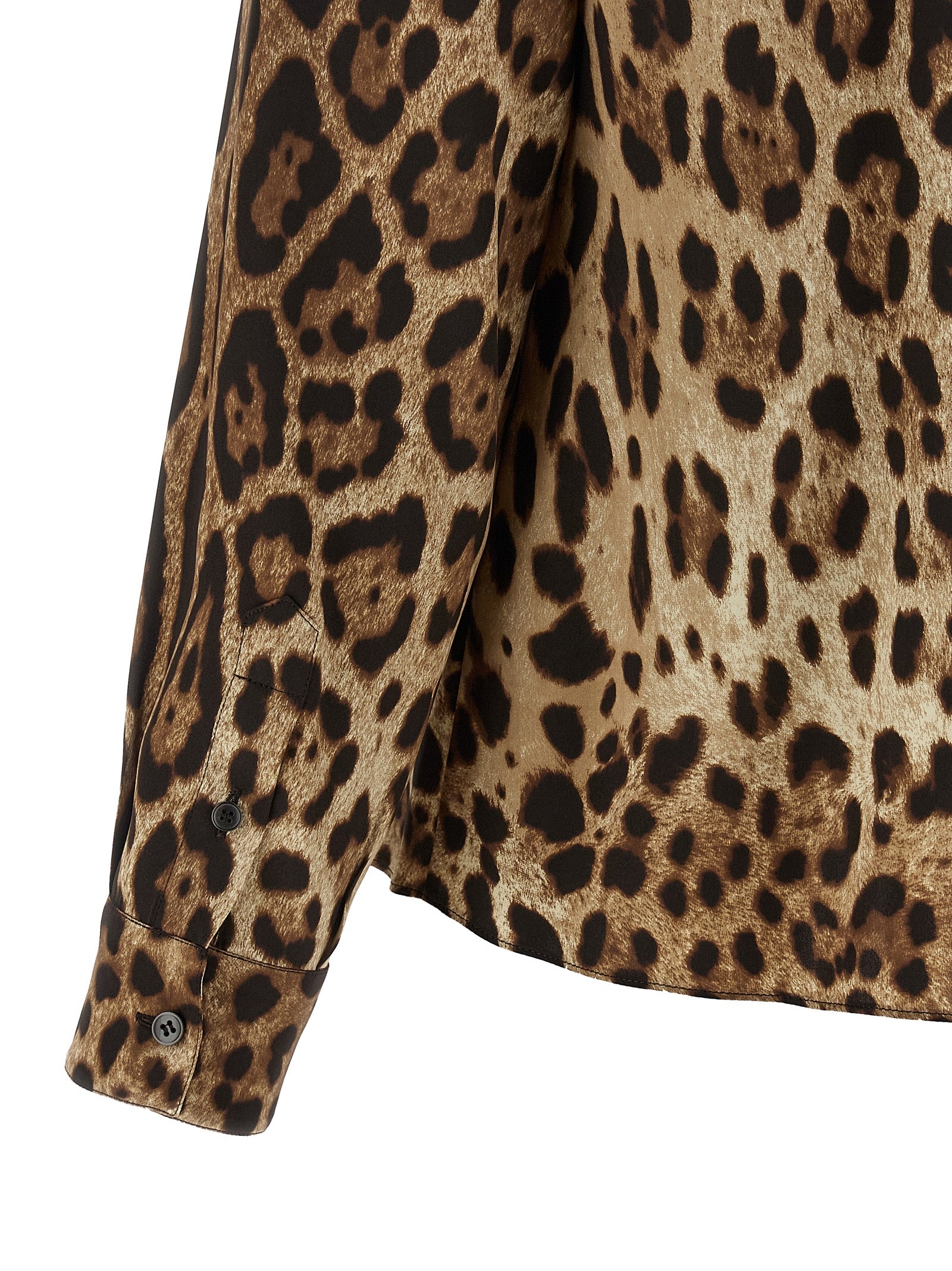 Dolce & Gabbana Brown Silk Women's Blouse