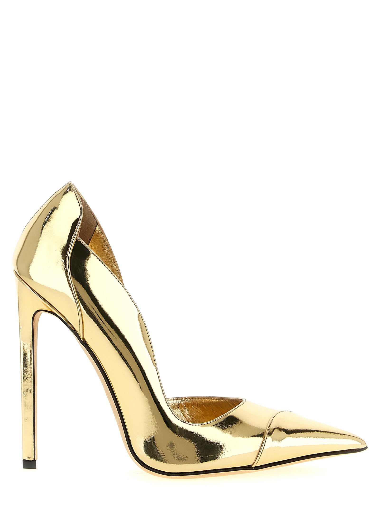Jimmy Choo Gold Leather High Heel Women's Pumps