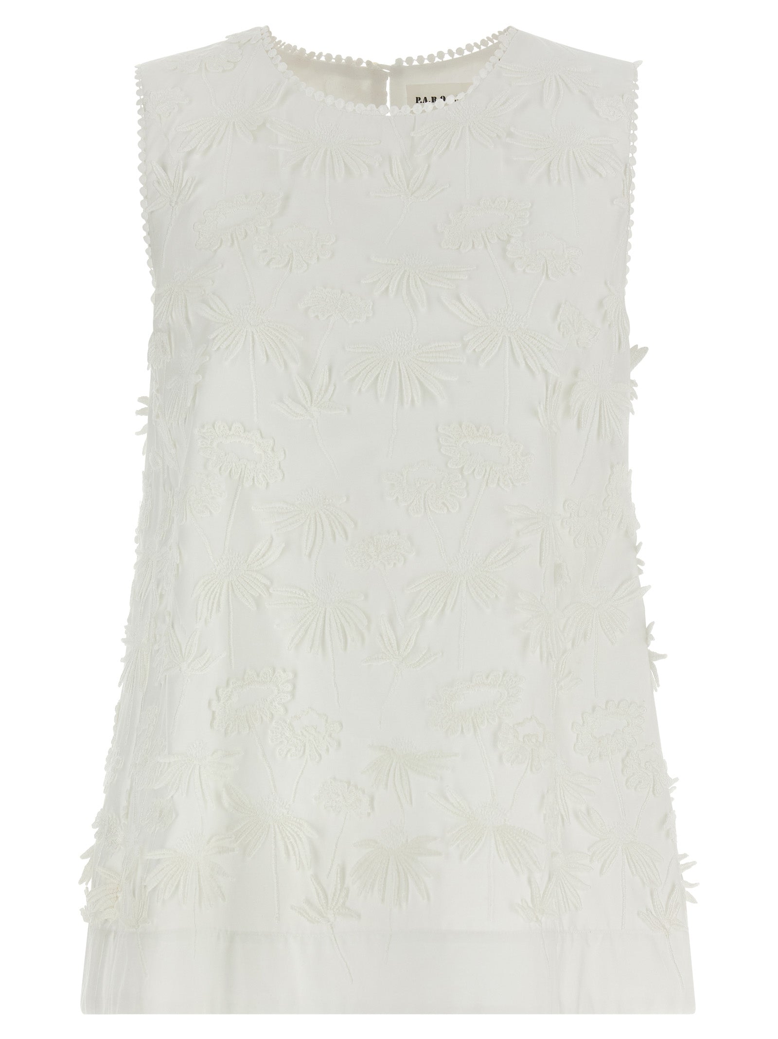 P.A.R.O.S.H. White Cotton Women's Blouse