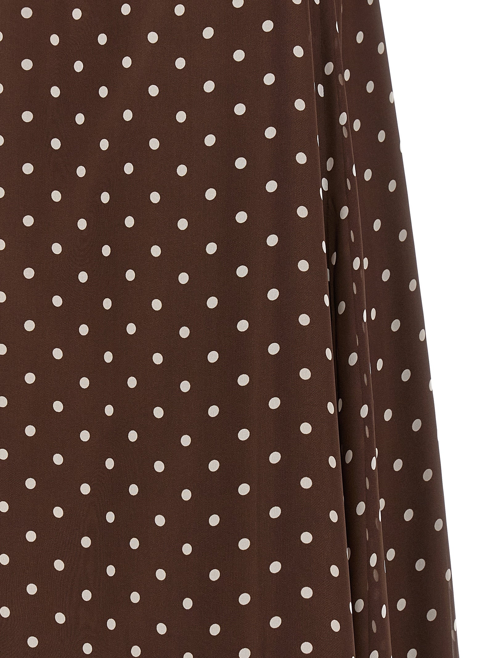 P.A.R.O.S.H. Brown Polyester Long Women's Dress