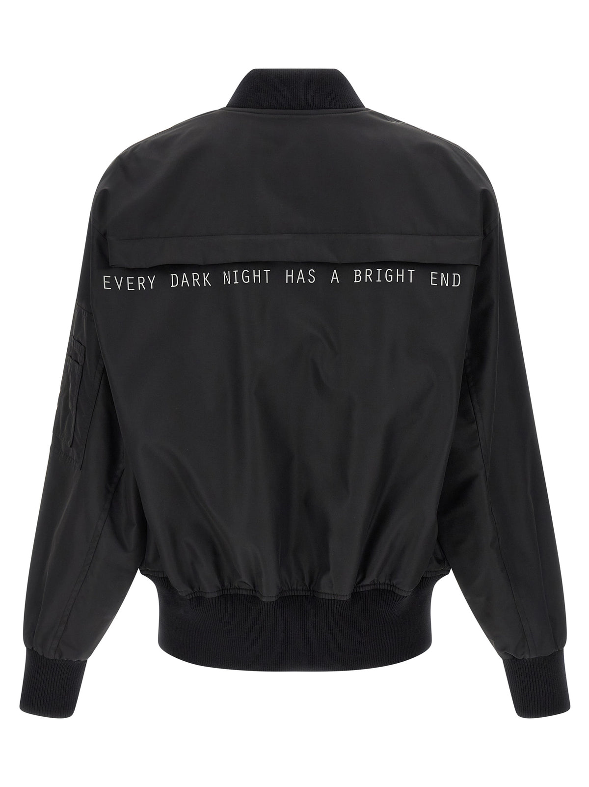 44 Label Group Black Polyamide Men's Bomber