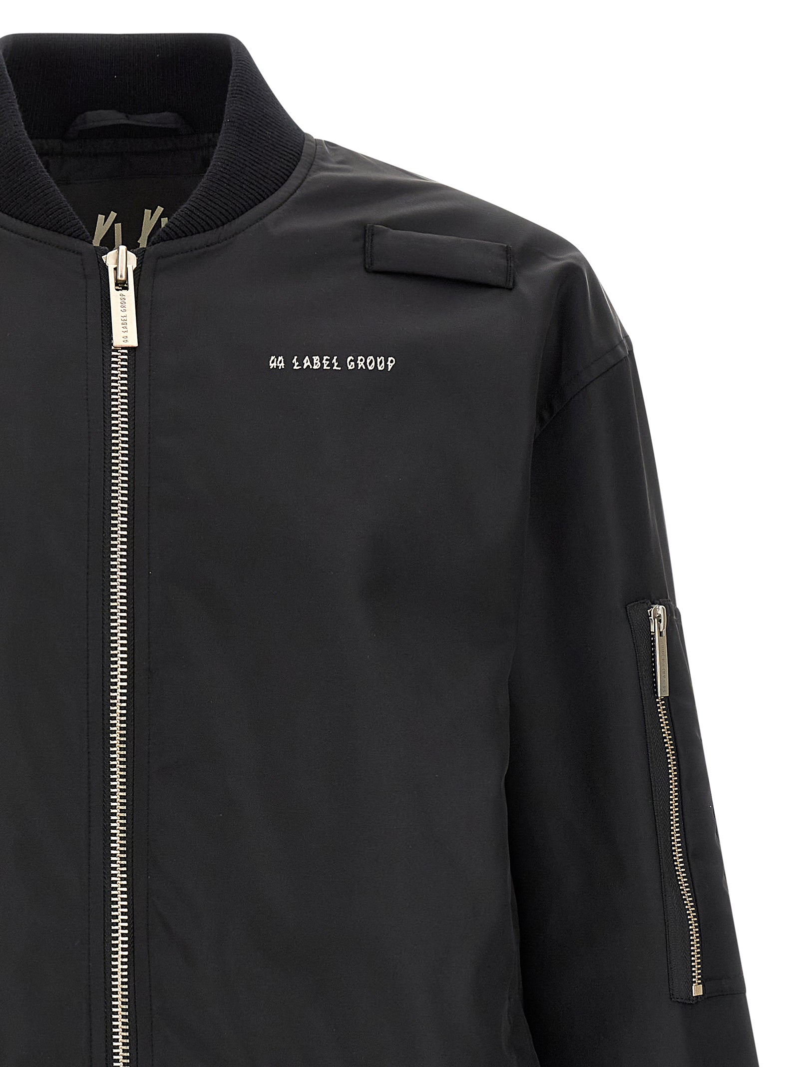 44 Label Group Black Polyamide Men's Bomber
