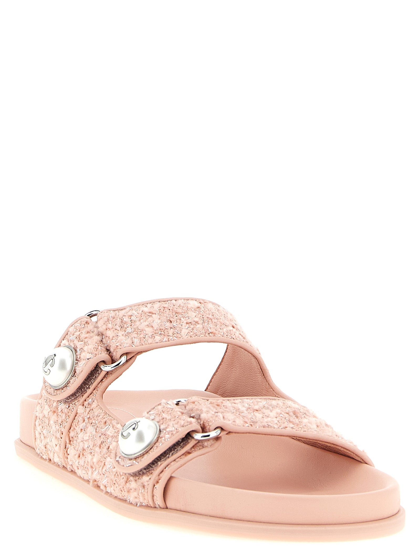 Jimmy Choo Multicolor Tencel Women's Slides
