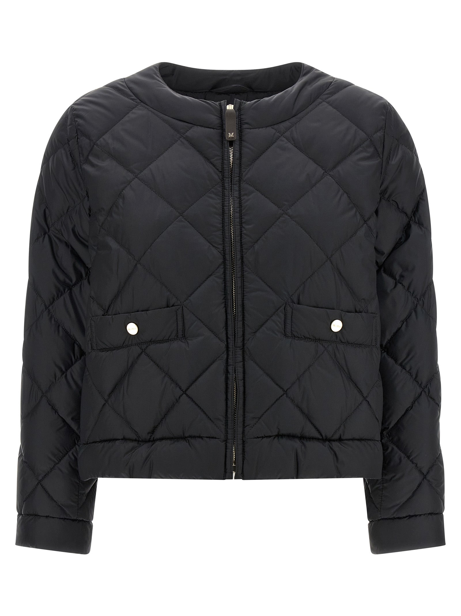 Max Mara Black Polyamide Full-Length Women's Jacket