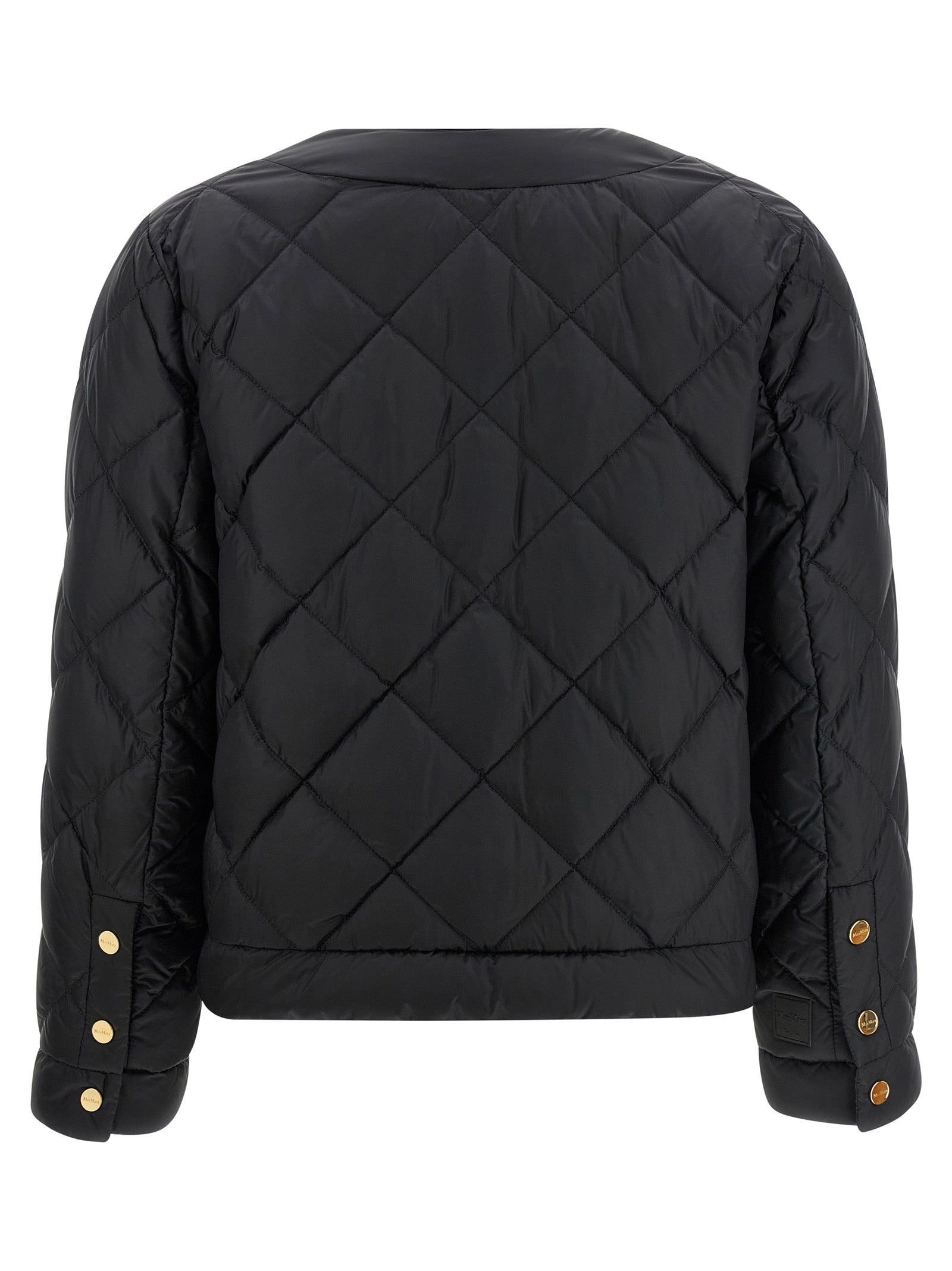 Max Mara Black Polyamide Full-Length Women's Jacket
