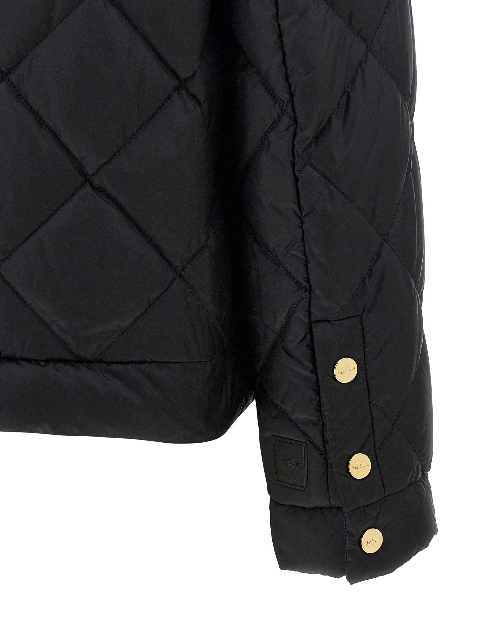 Max Mara Black Polyamide Full-Length Women's Jacket