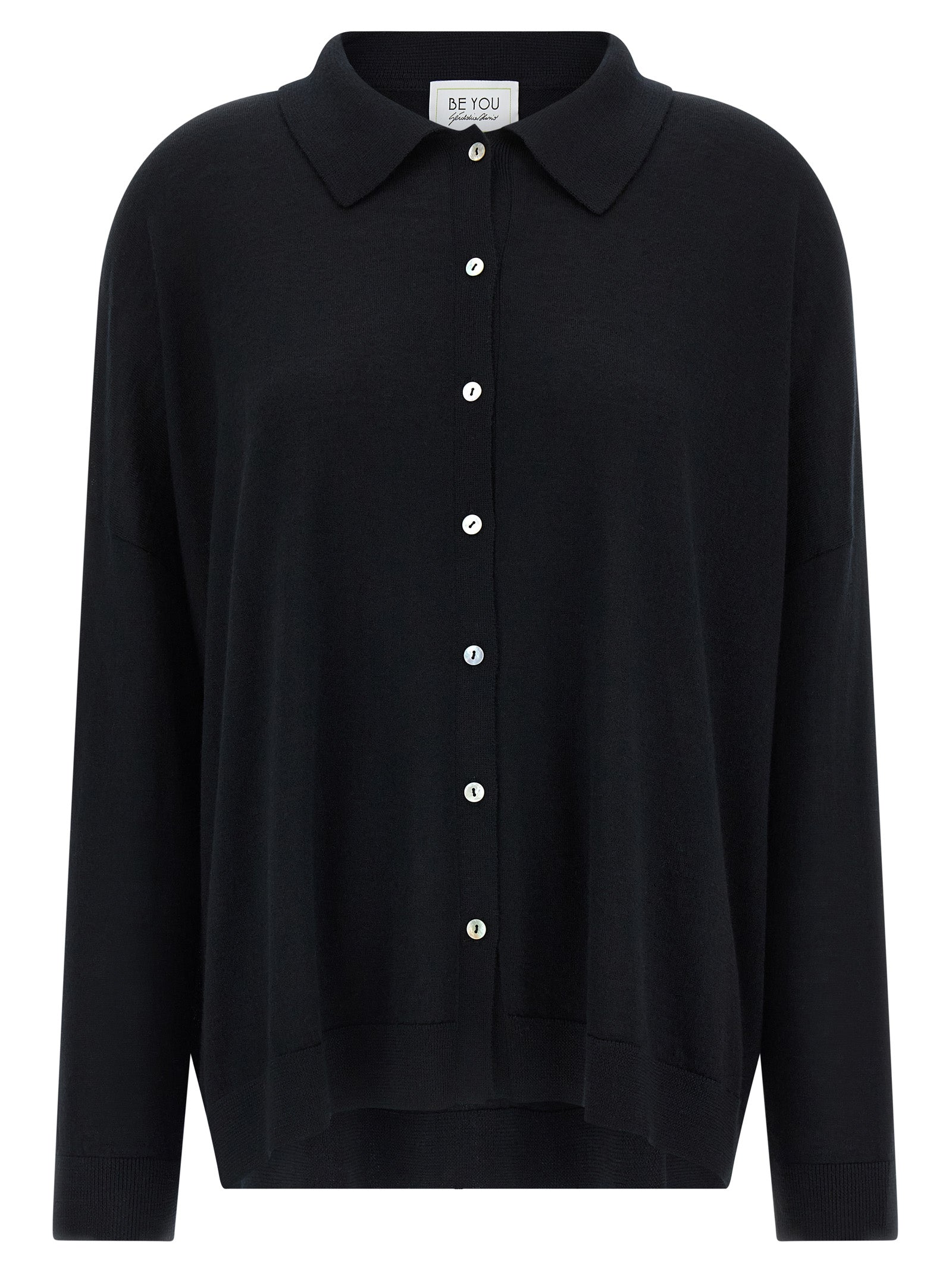 BE YOU Black Cashmere Women's Cardigan