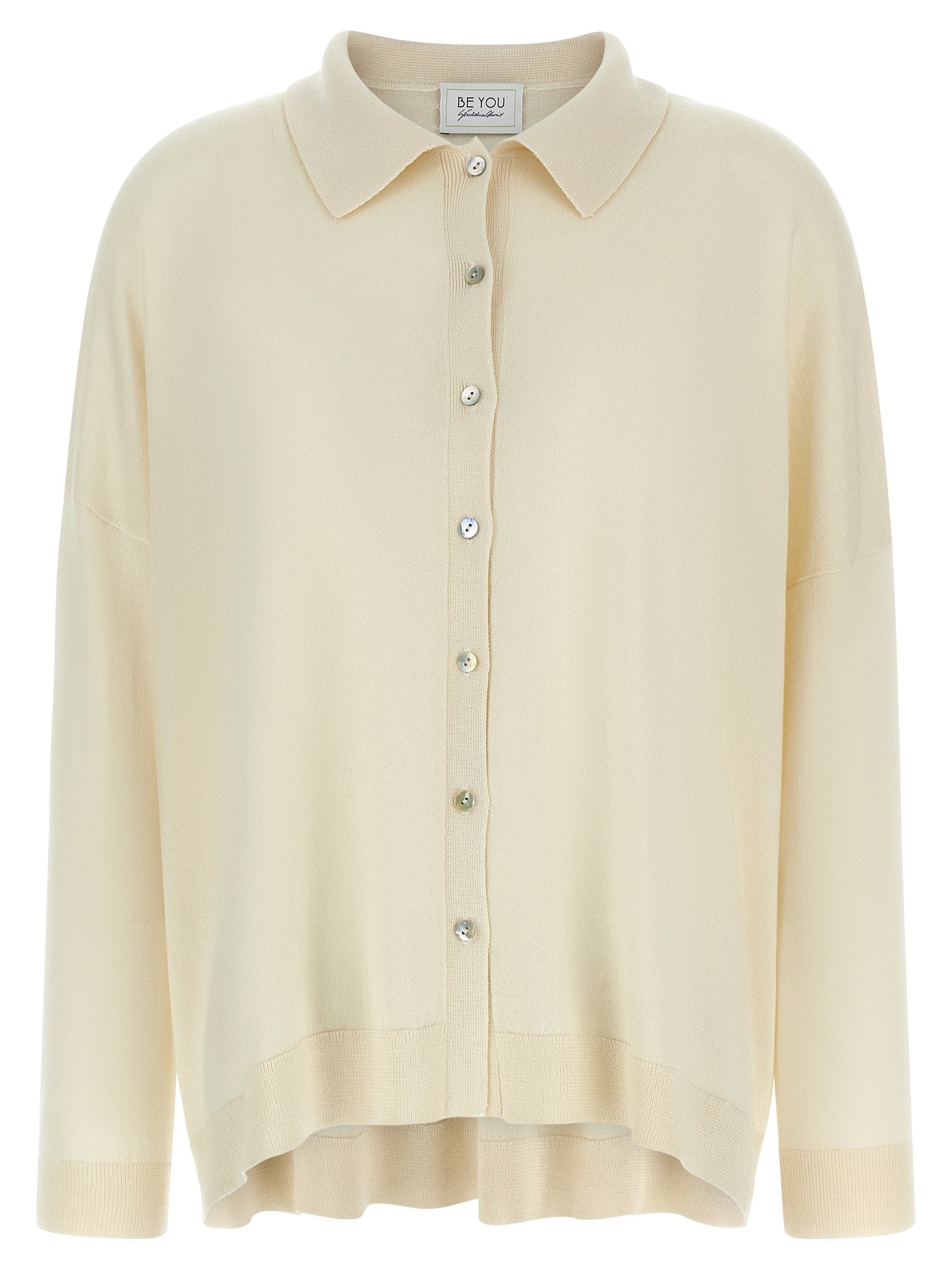BE YOU White Cashmere Women's Cardigan