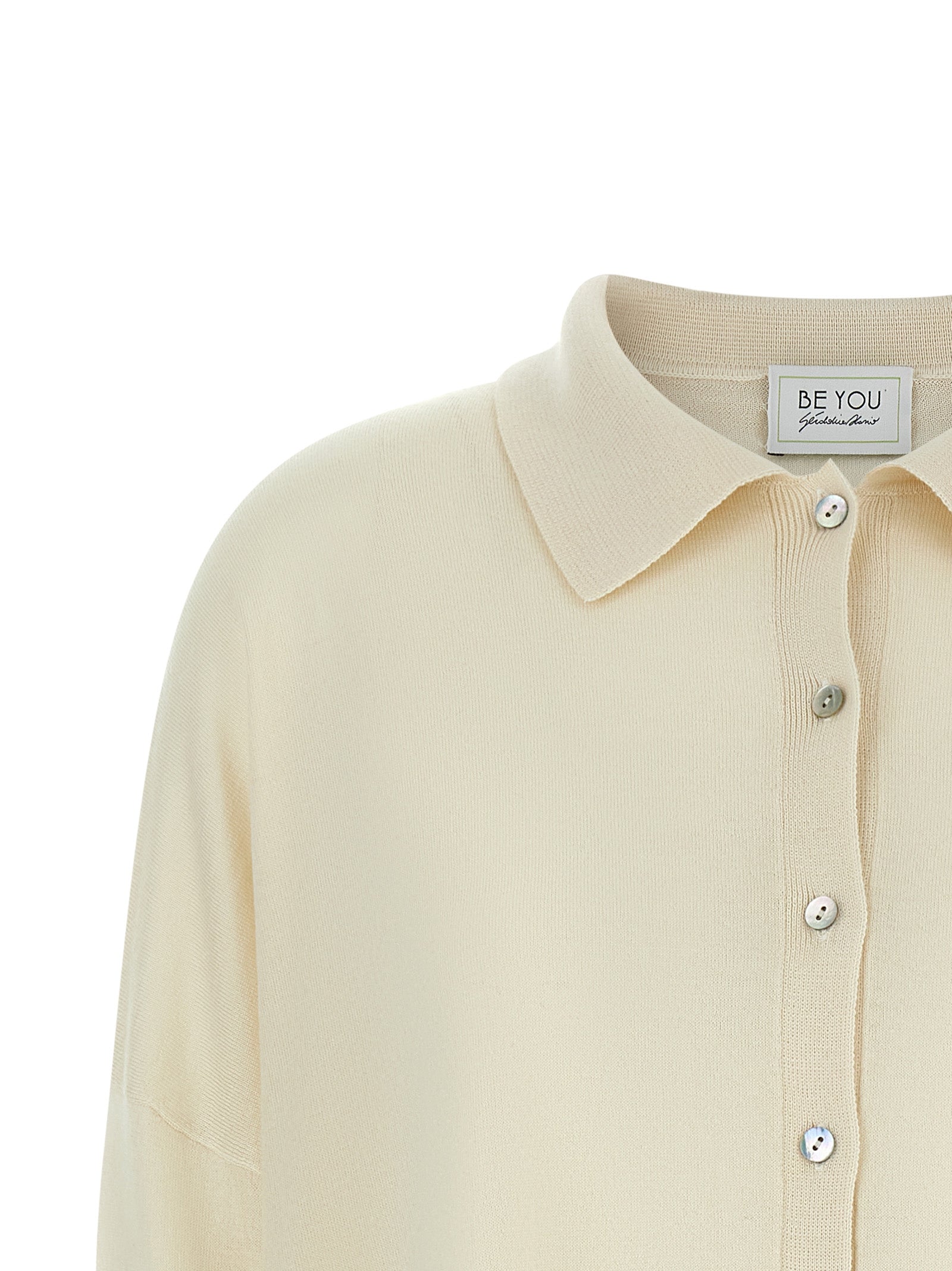 BE YOU White Cashmere Women's Cardigan