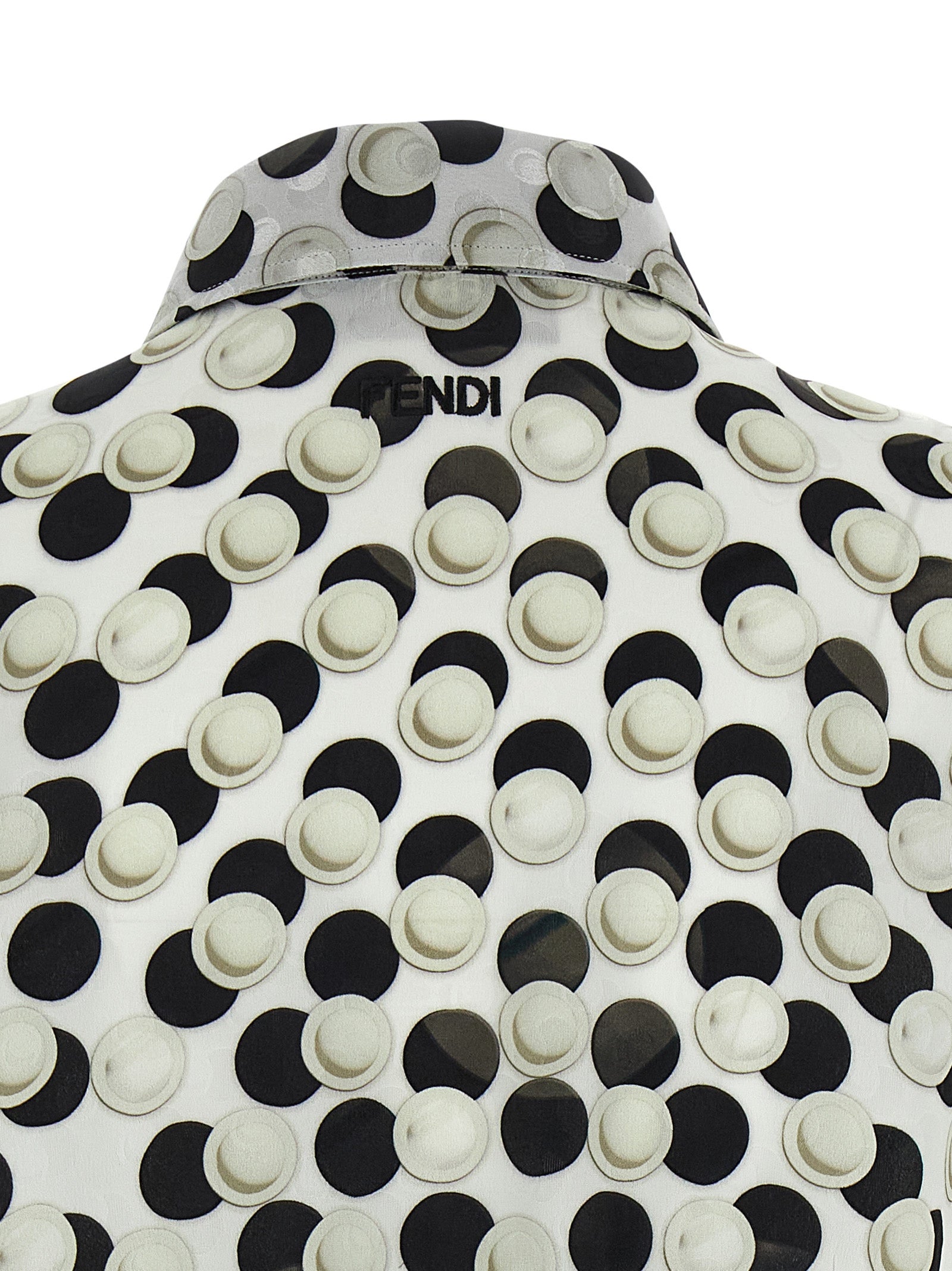 Fendi Multicolor Silk Pattern Women's Shirt