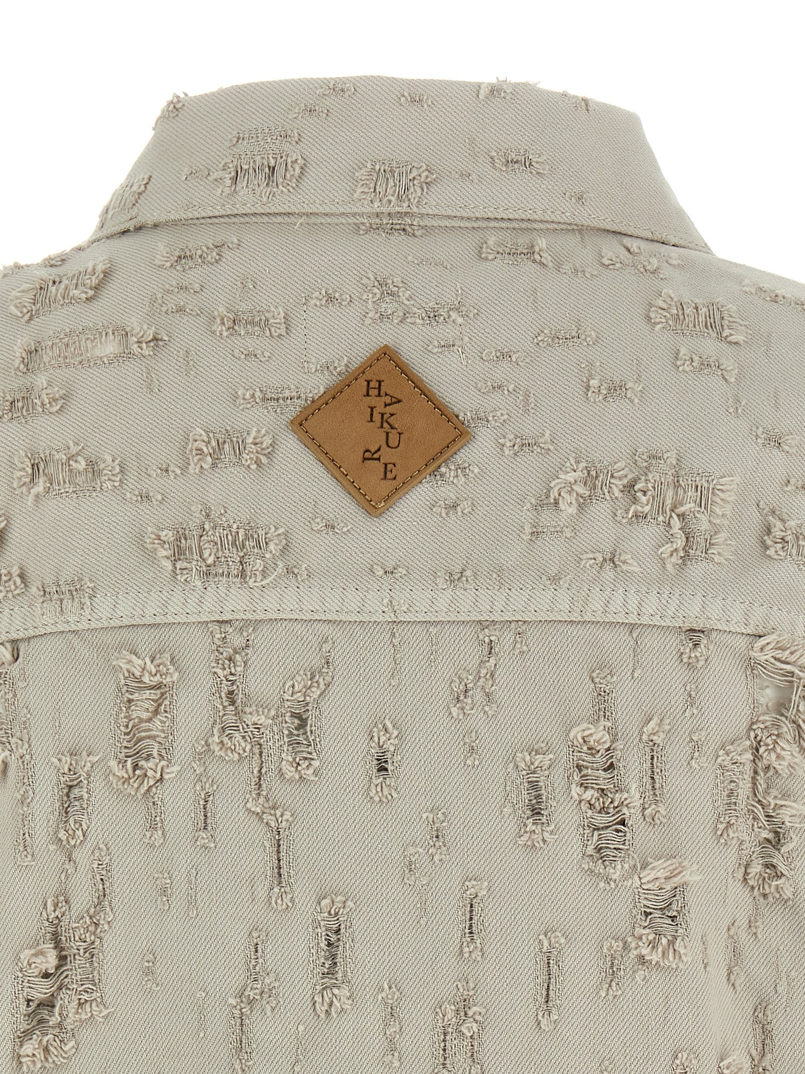 Haikure Gray Cotton Sleeveless Women's Jacket