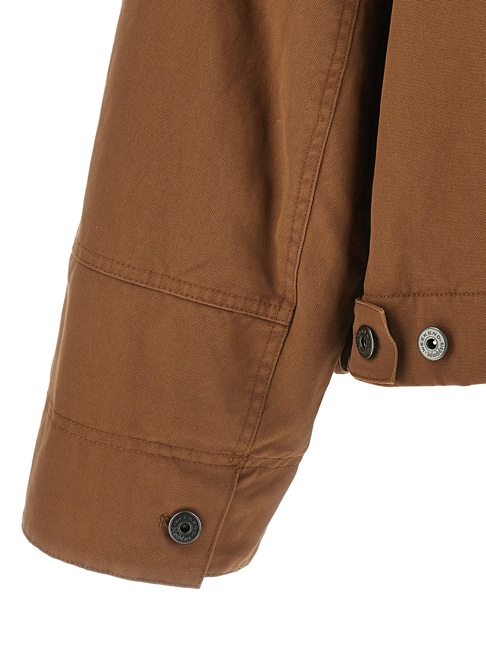 Max Mara Brown Cotton Full-Length Women's Jacket