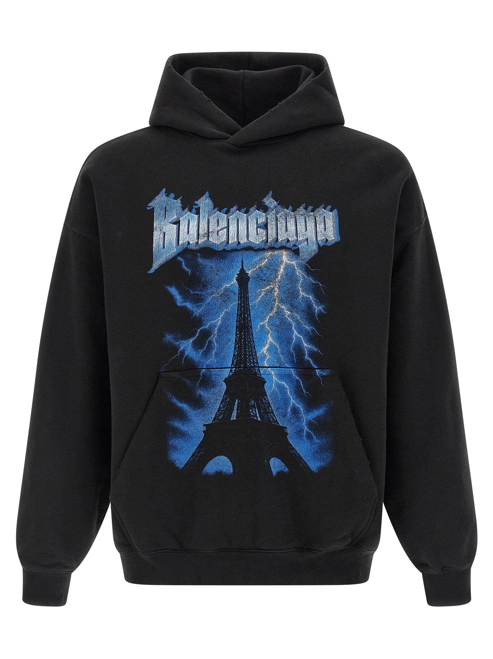 Balenciaga Black Cotton Men's Sweatshirt