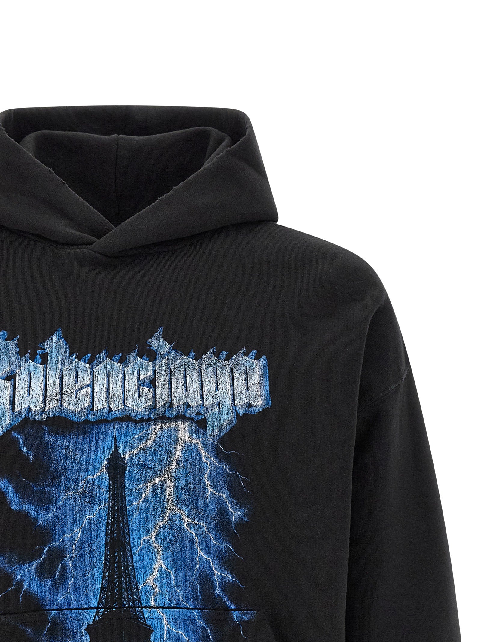 Balenciaga Black Cotton Men's Sweatshirt
