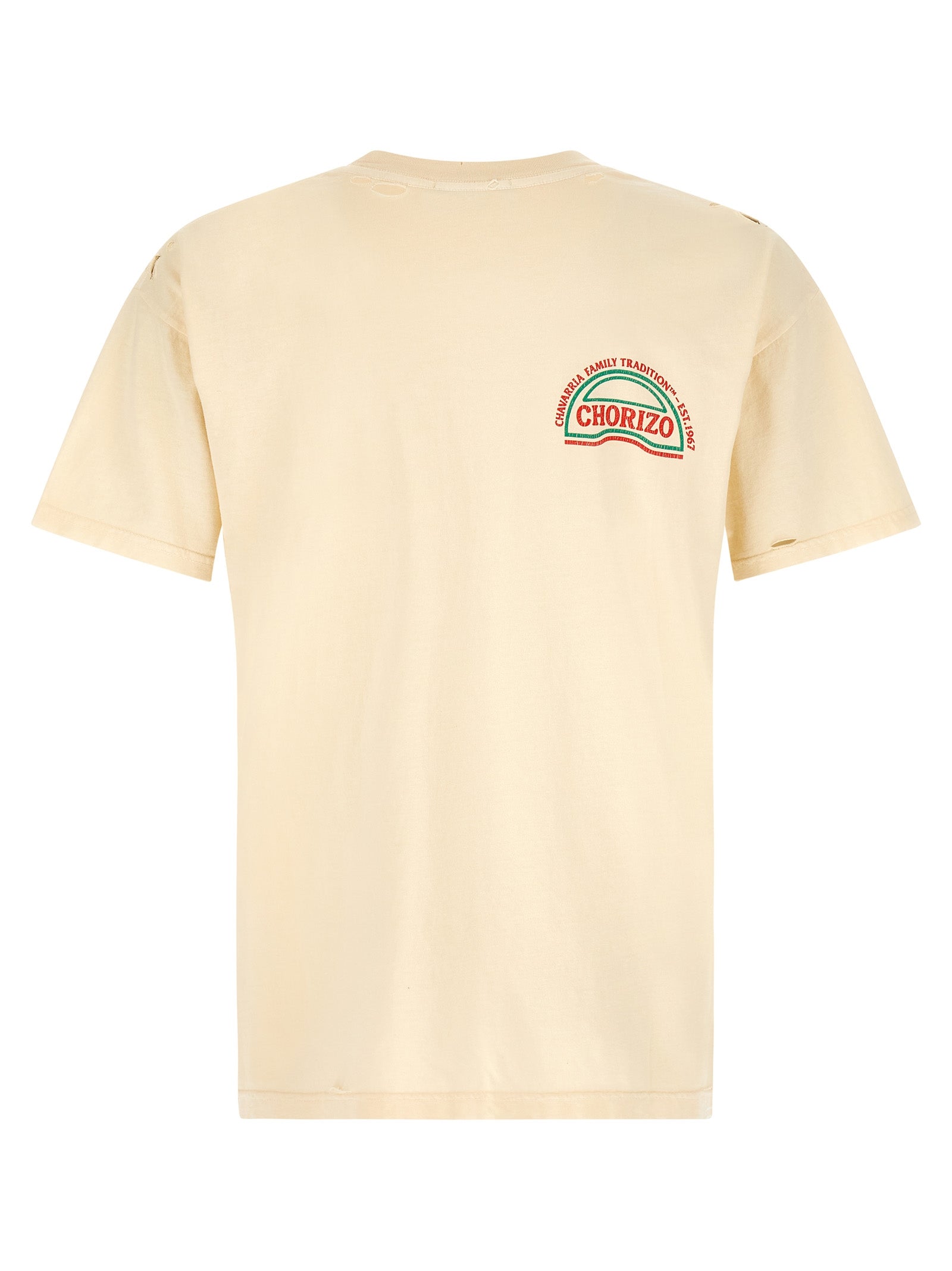WILLY CHAVARRIA Beige Cotton Men's T-Shirt