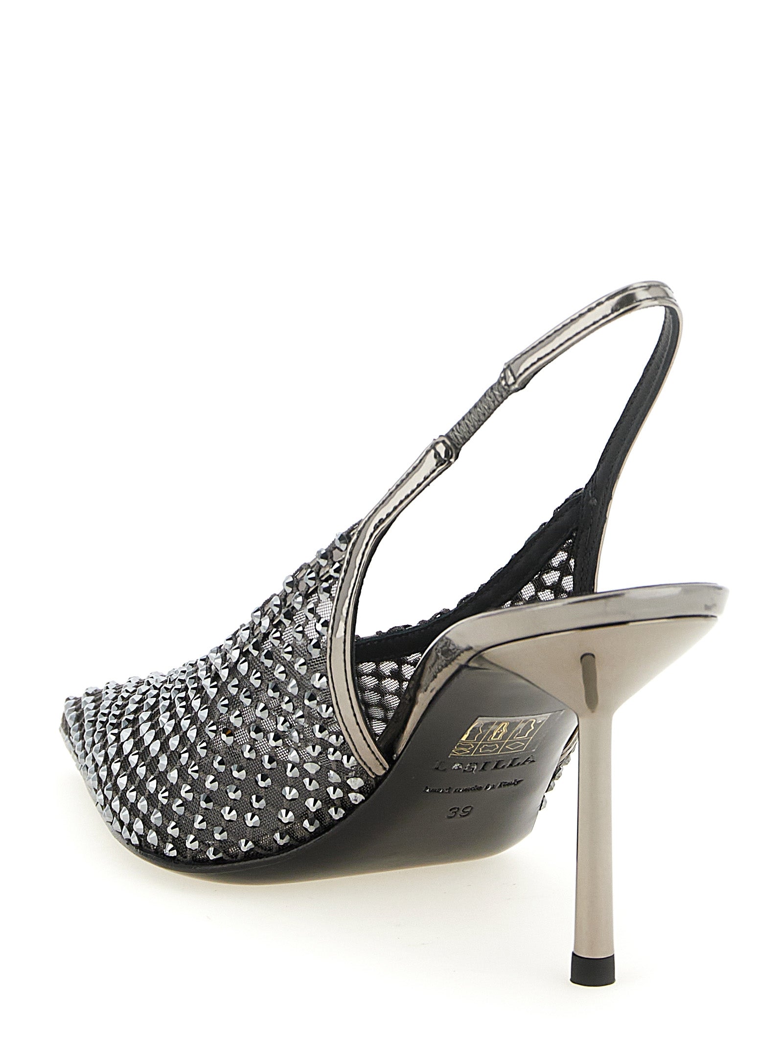 LE SILLA Gray Polyester High Heel Women's Pumps