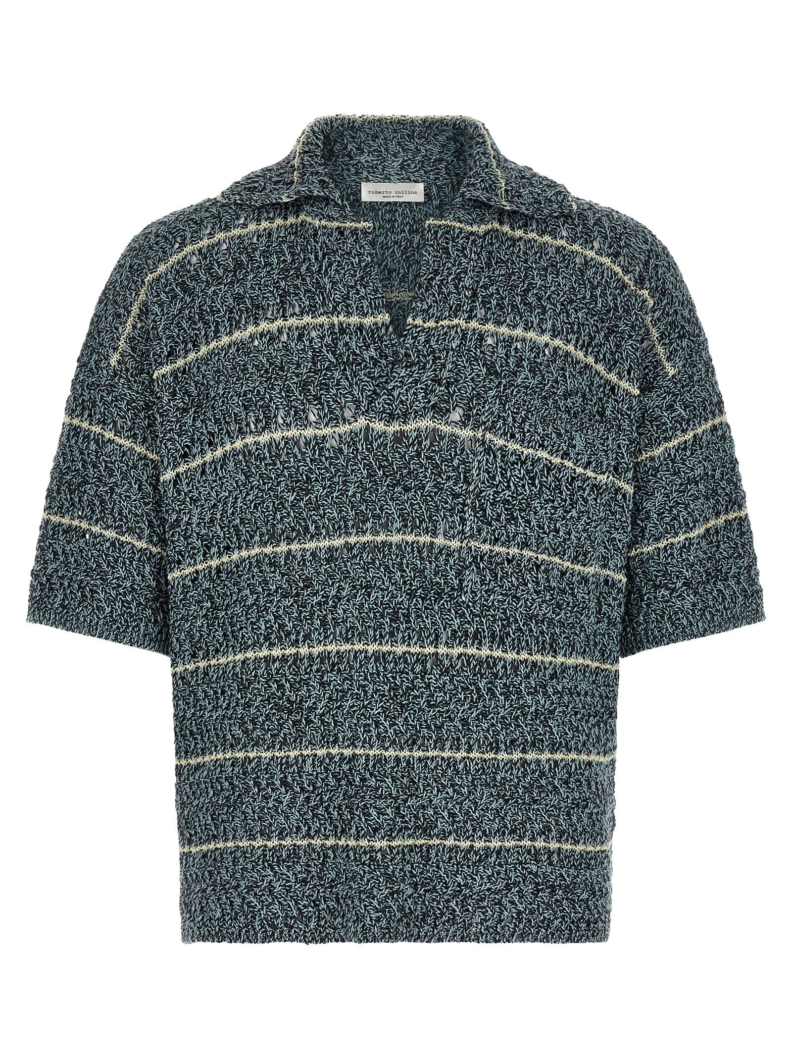 Roberto Collina Multicolor Cotton Polo Men's Shirt