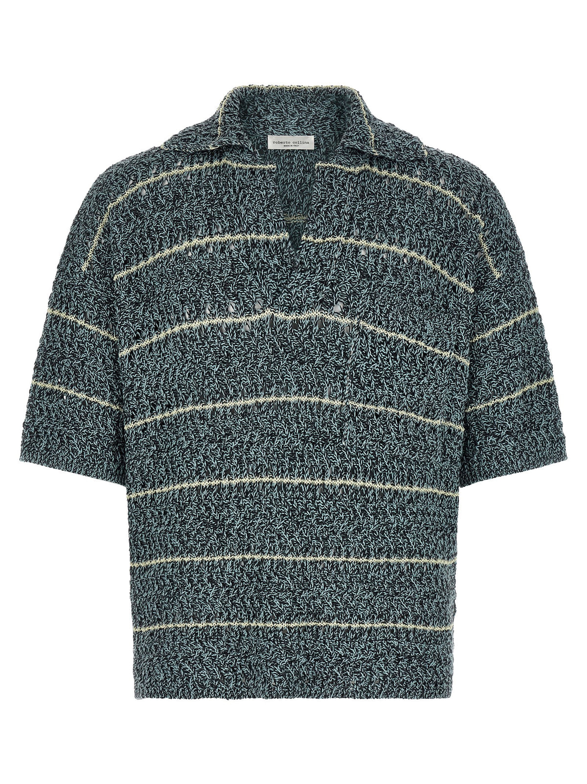 Roberto Collina Multicolor Cotton Polo Men's Shirt
