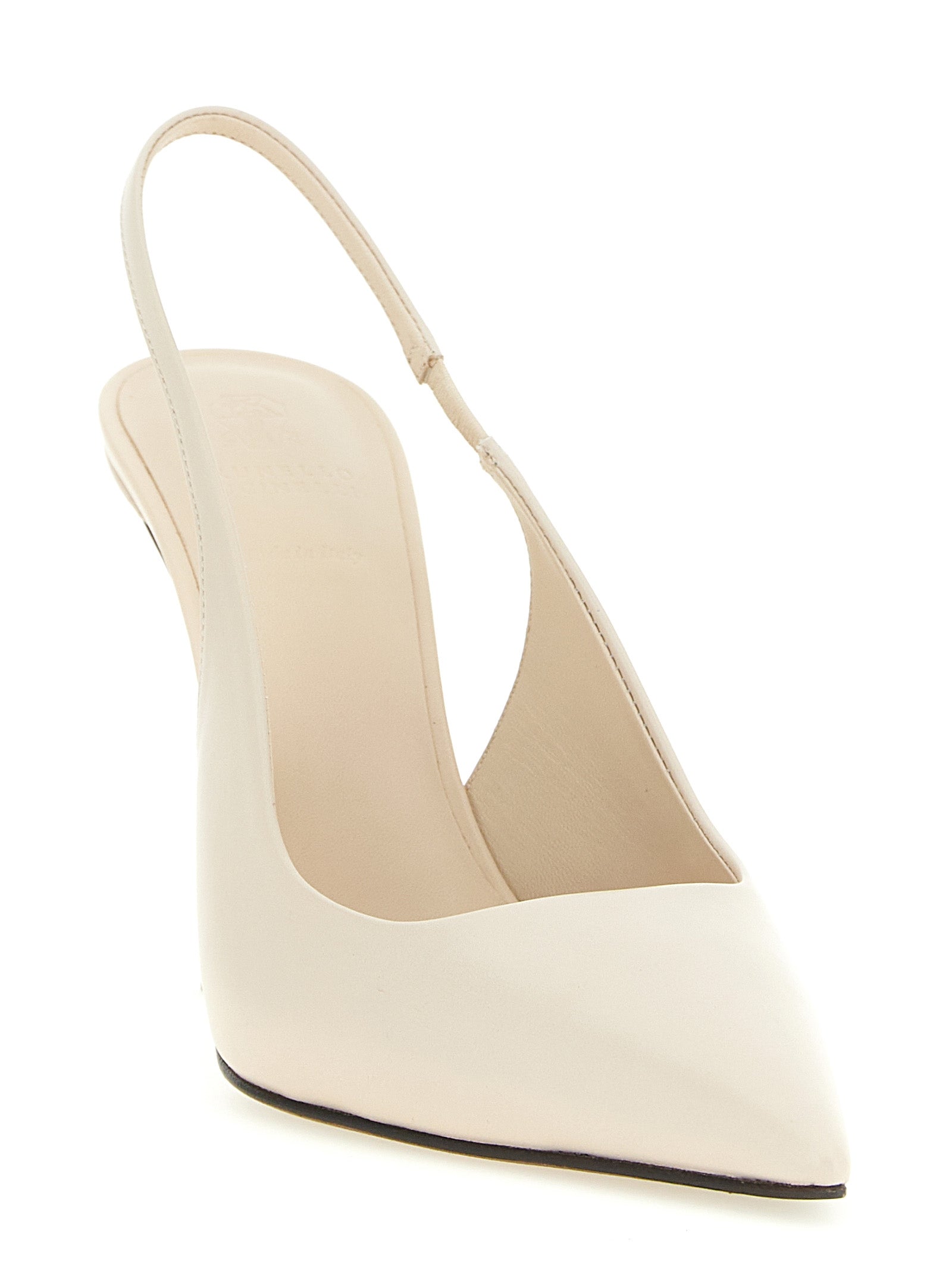 Brunello Cucinelli White Leather High Heel Women's Pumps