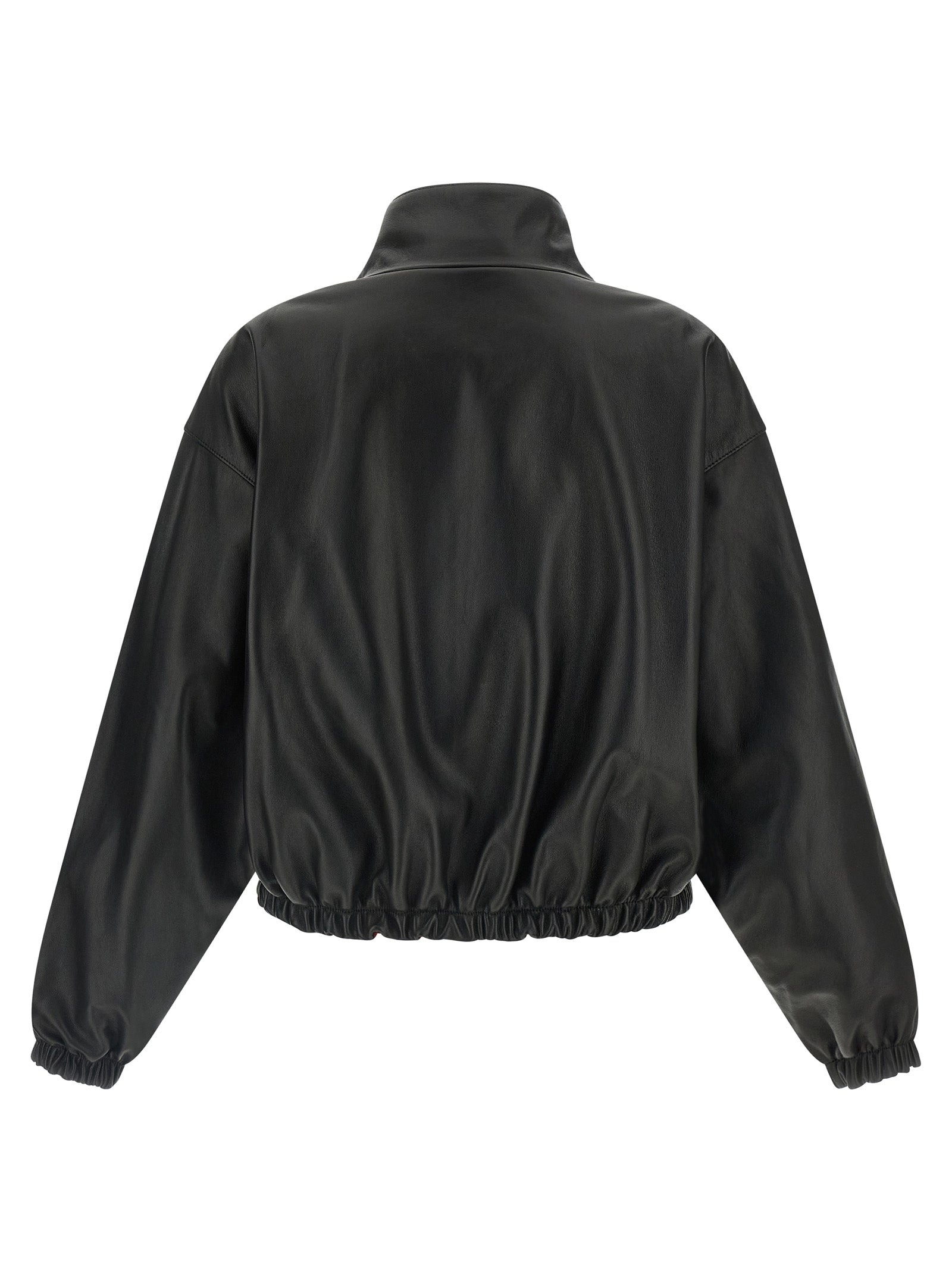 Balenciaga Black Lamb Leather Leather Women's Jacket