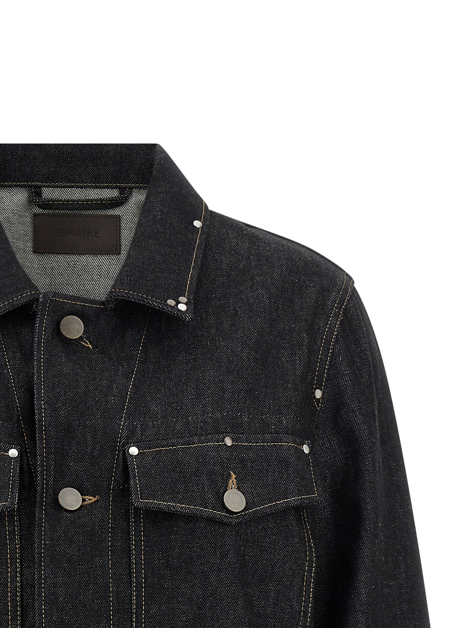 Lemaire Black Cotton Denim Women's Jacket