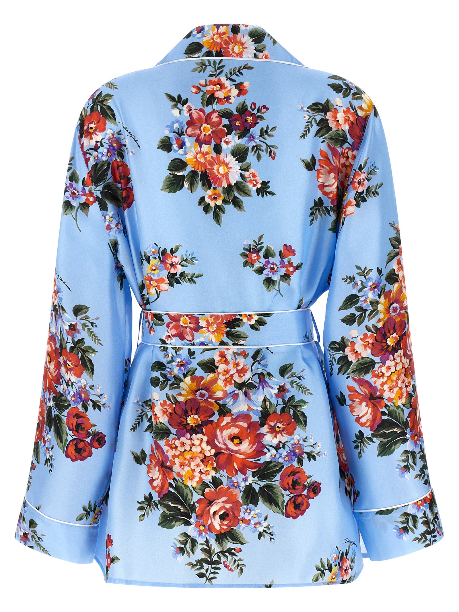 Dolce & Gabbana Blue Silk Women's Blouse