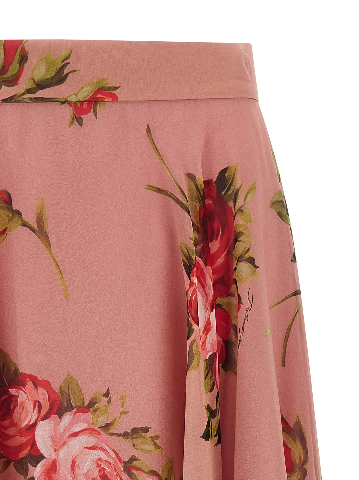 Dolce & Gabbana Multicolor Silk Midi Women's Skirt