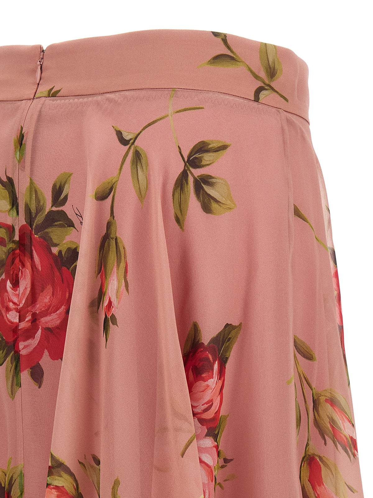 Dolce & Gabbana Multicolor Silk Midi Women's Skirt