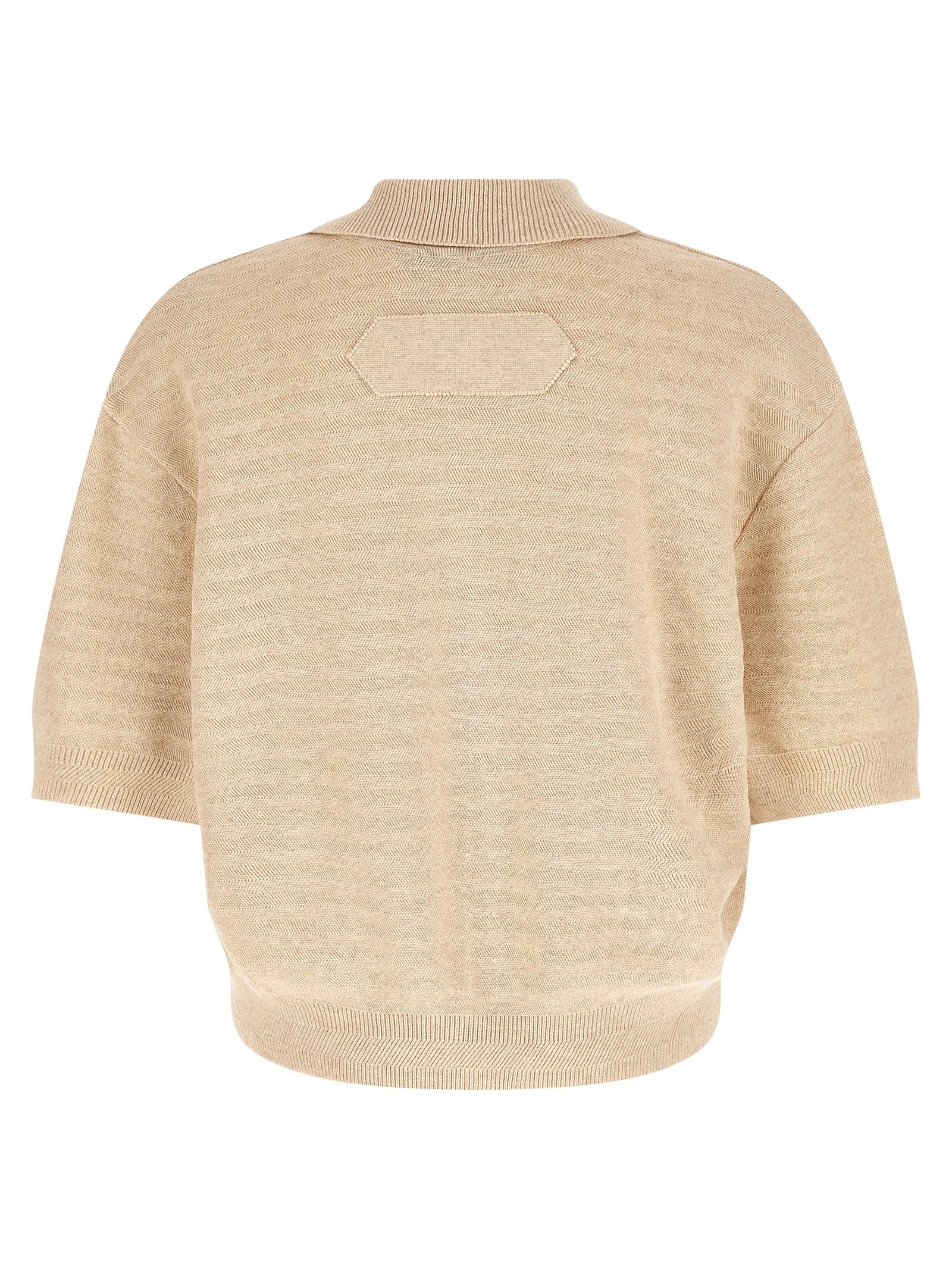 Jacquemus Beige Cotton Polo Men's Shirt