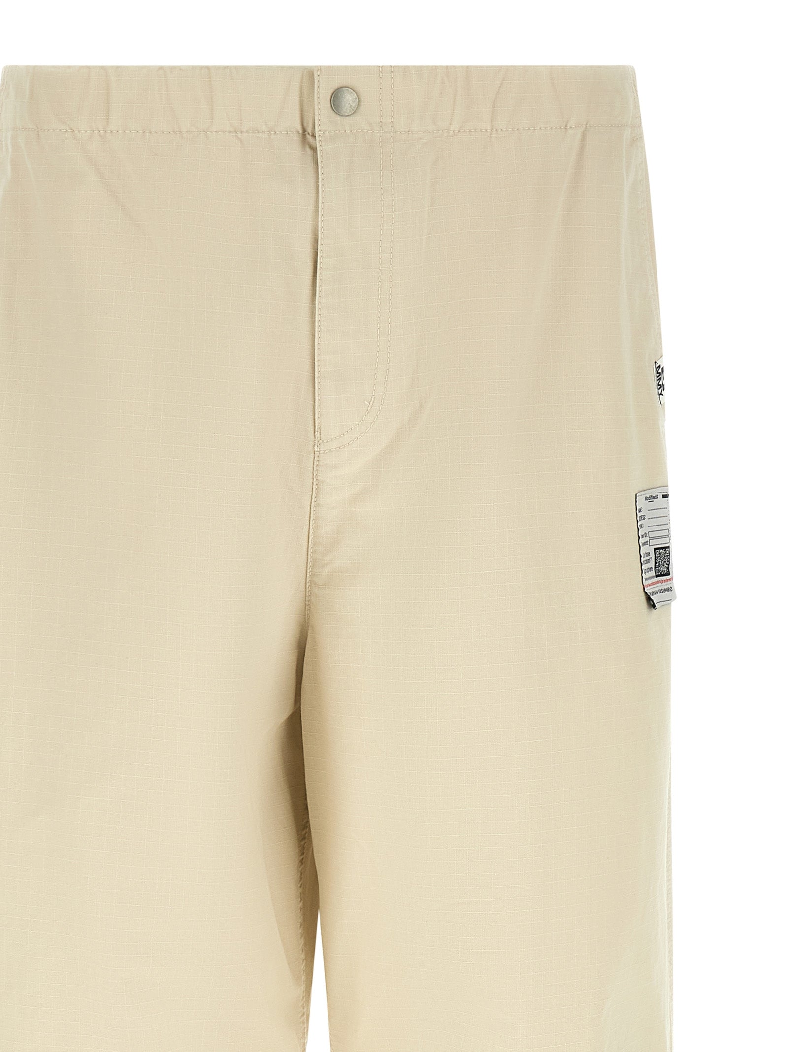 Maison Mihara Yasuhiro Beige Cotton Athletic Men's Pants