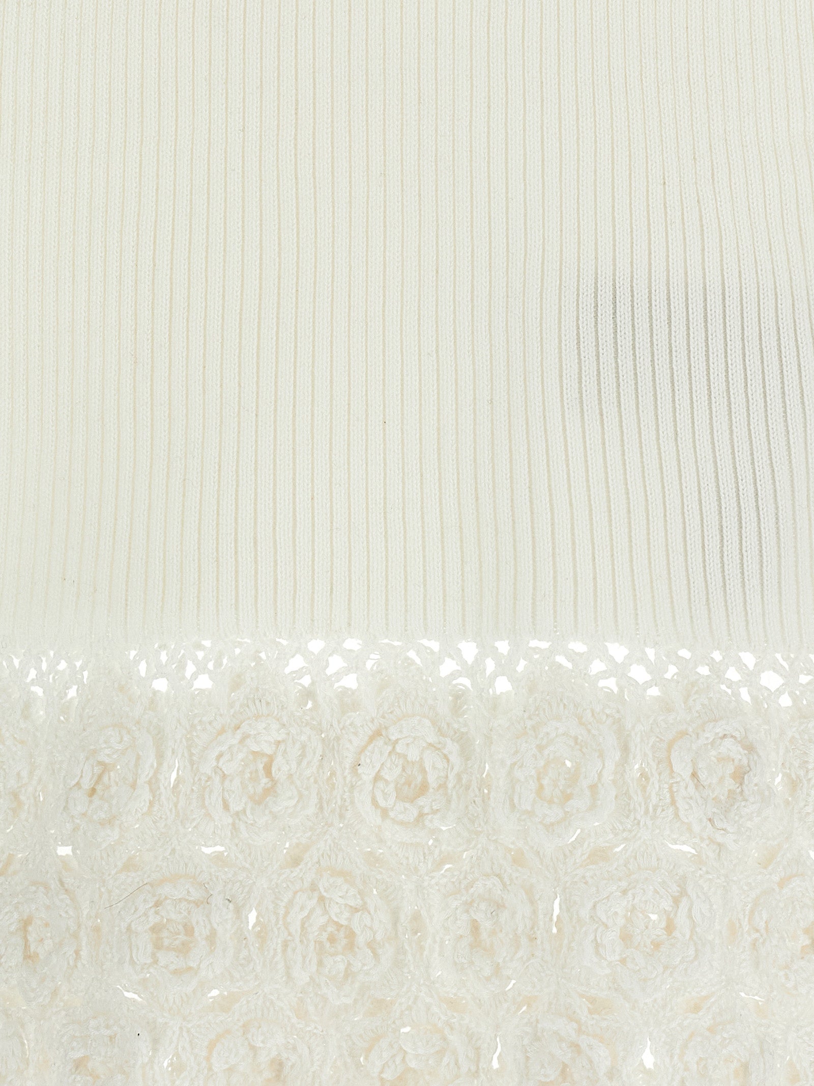 Ganni White Organic Cotton Sleeveless Women's Jacket