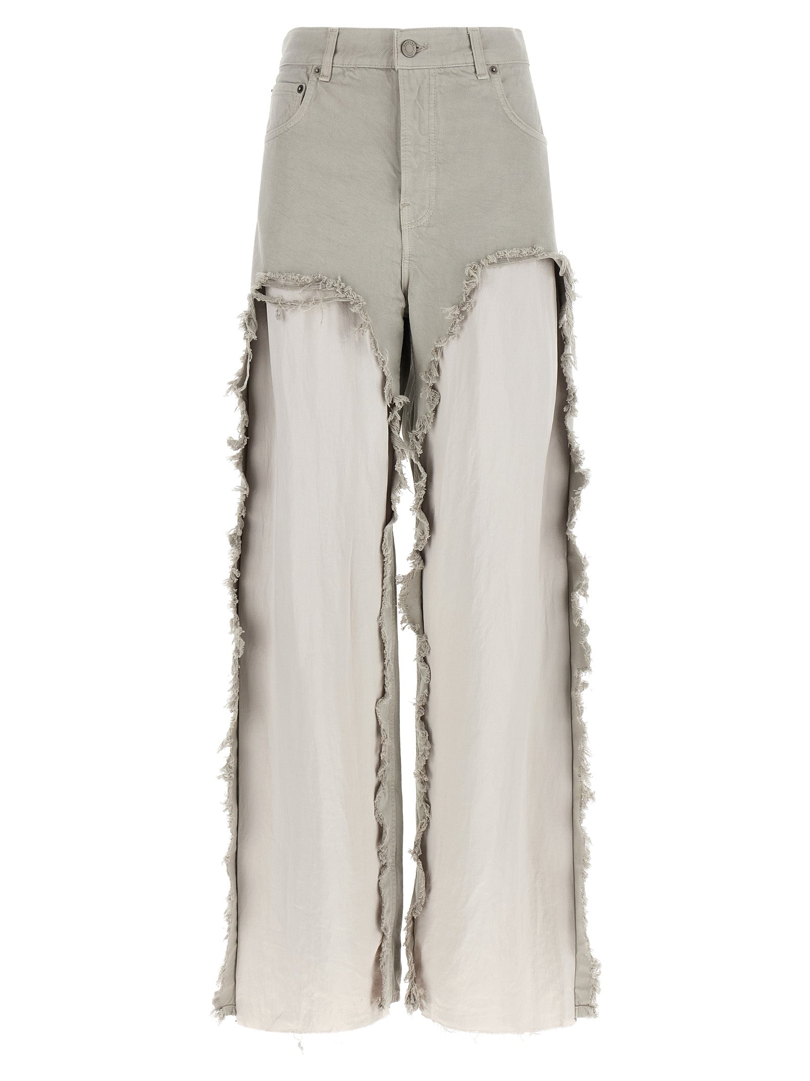 Haikure Gray Cotton Flared Women's Jeans