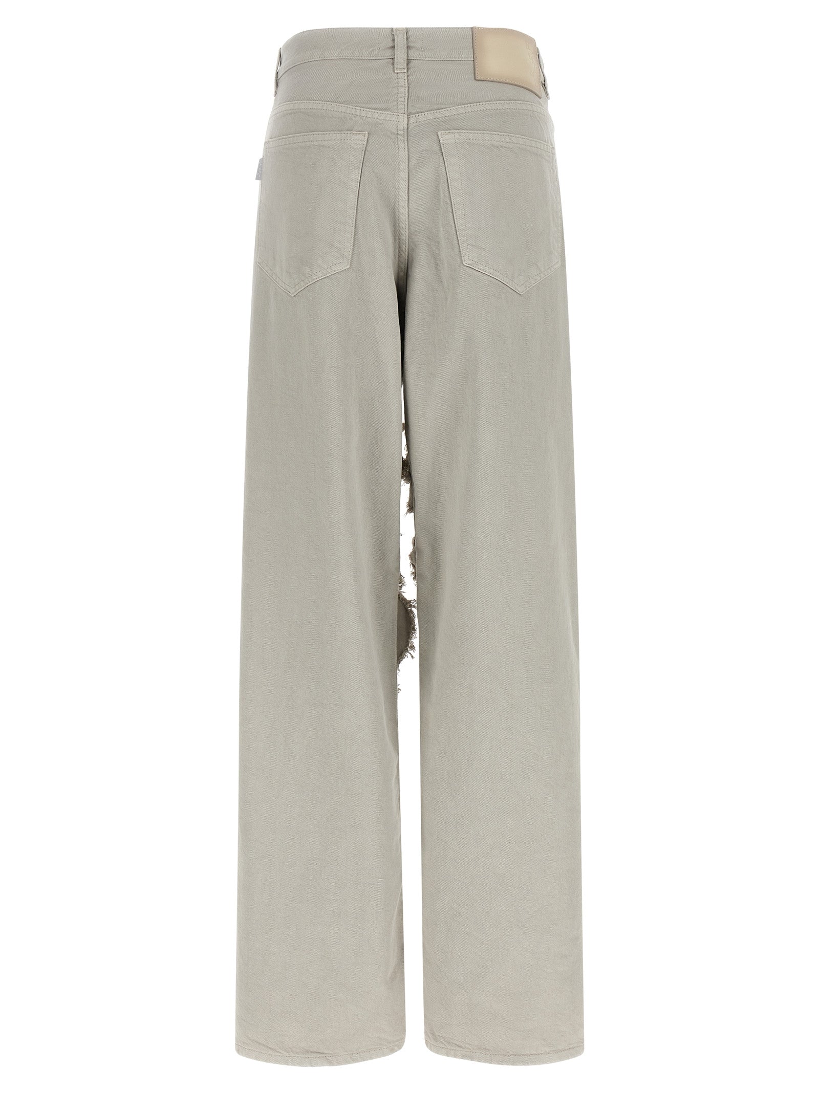 Haikure Gray Cotton Flared Women's Jeans