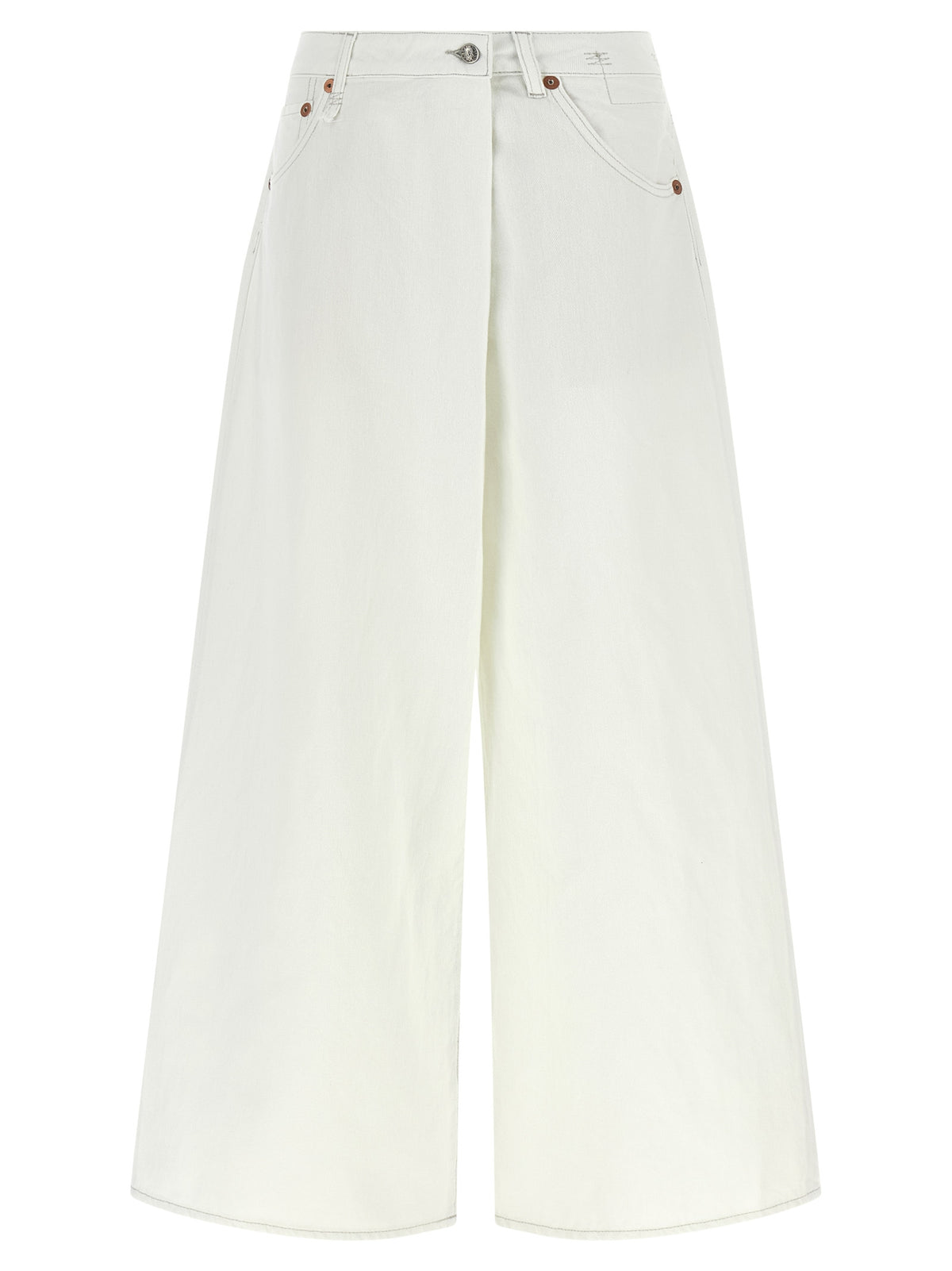 R13 White Cotton Jeans Women's Denim
